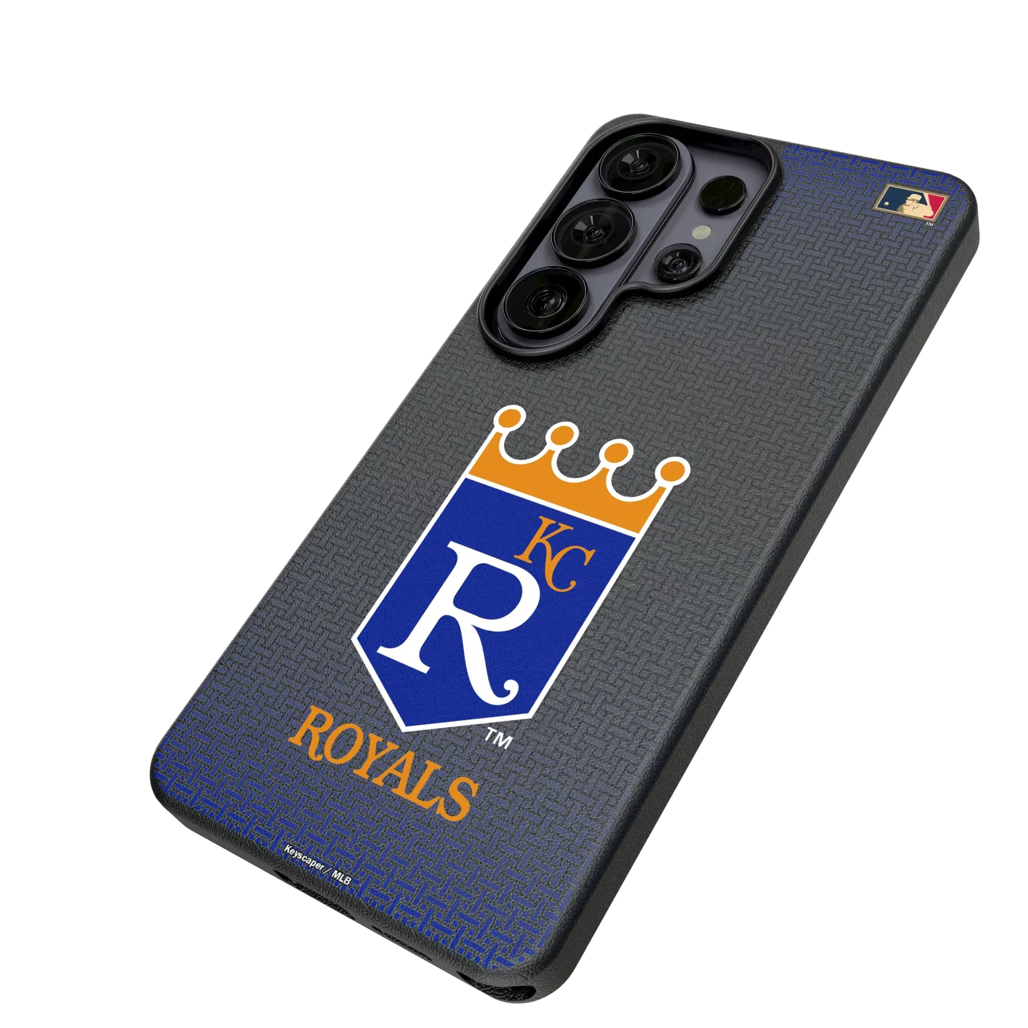 Kansas City Royals 1969-1978 - Cooperstown Collection Linen Galaxy MagSafe Compatible Phone Case for Samsung Galaxy - Isometric View#Device_Galaxy S26 Ultra