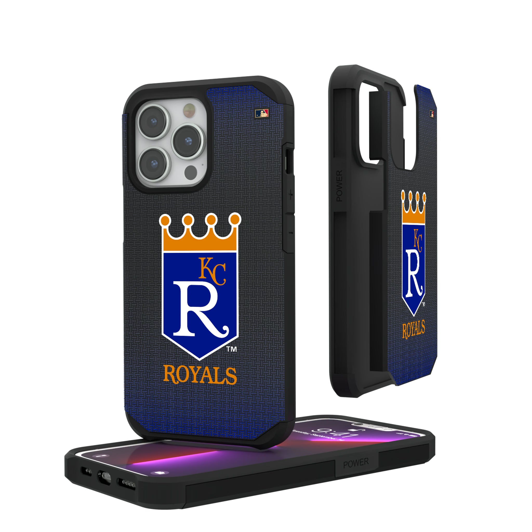 Kansas City Royals 1969-1978 - Cooperstown Collection Linen iPhone Rugged Phone Case for Apple iPhone#Device_iPhone 13 Pro