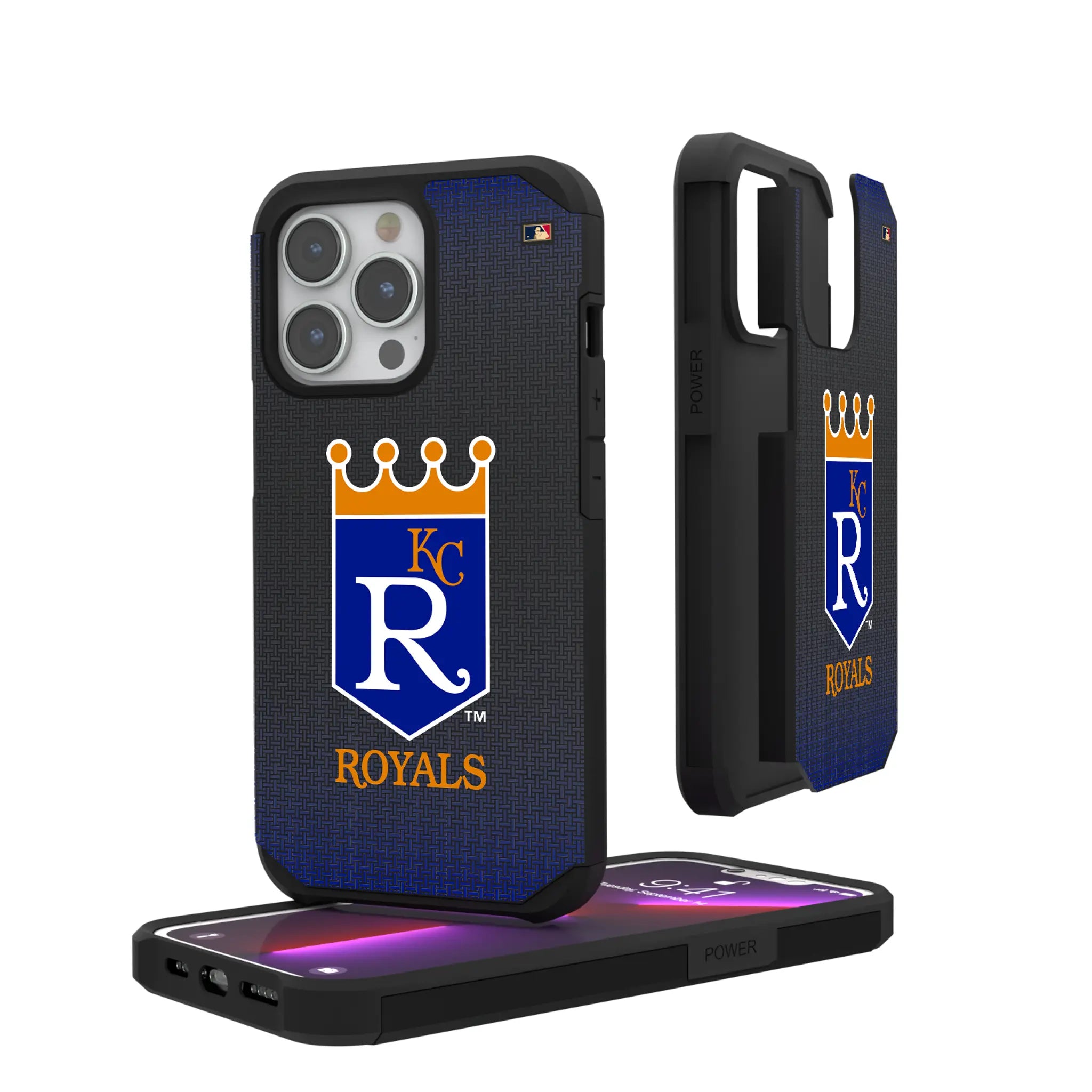 Kansas City Royals 1969-1978 - Cooperstown Collection Linen iPhone Rugged Phone Case for Apple iPhone