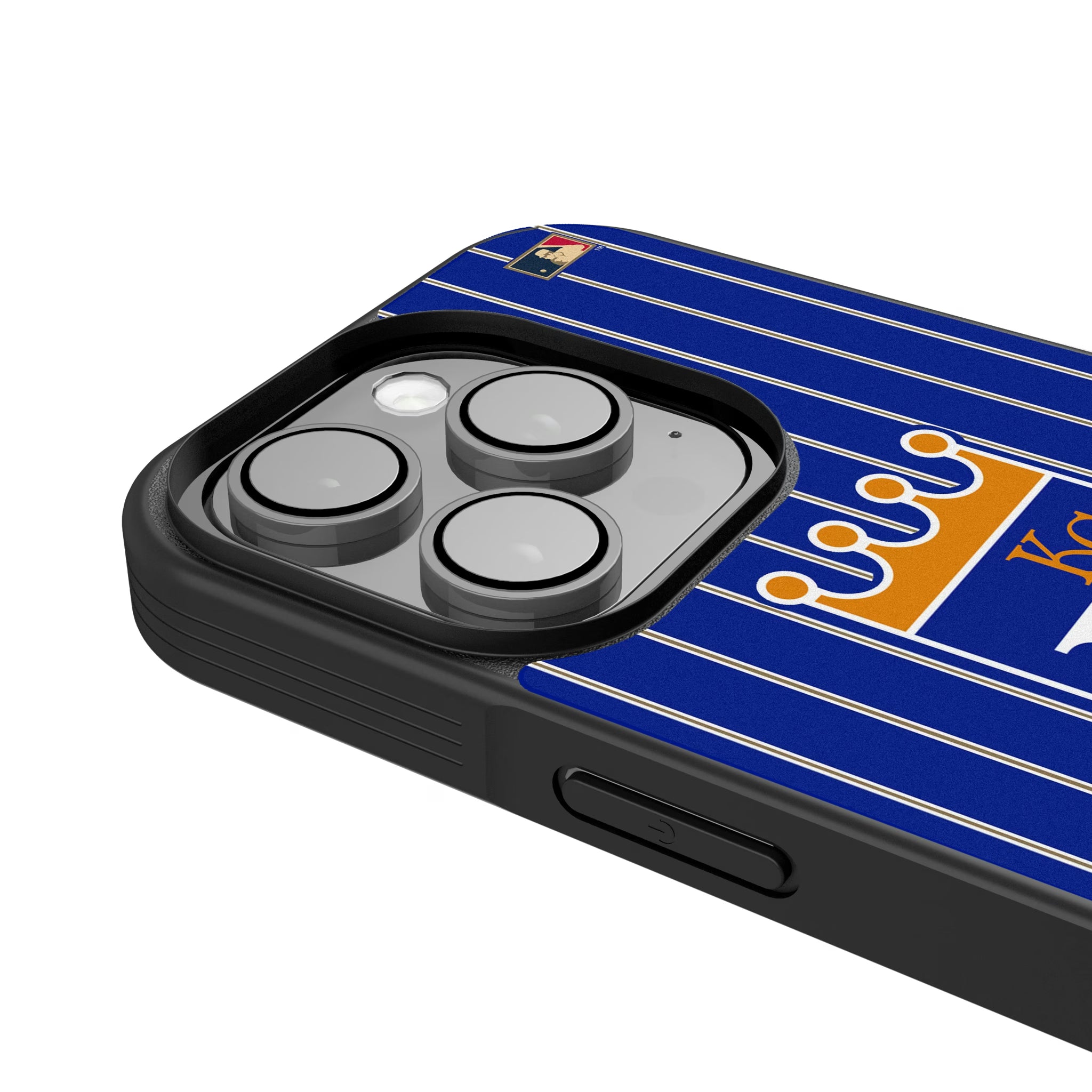 Kansas City Royals 1969-1978 - Cooperstown Collection Pinstripe iPhone Bump Phone Case for Apple iPhone - Detail