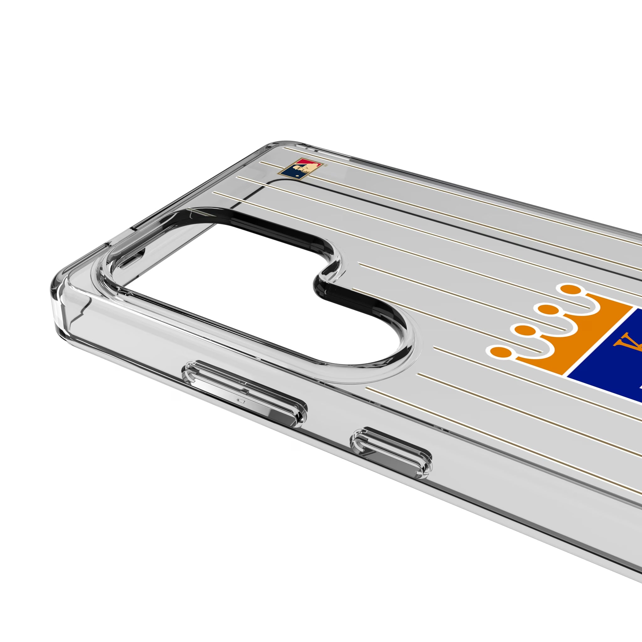 Kansas City Royals 1969-1978 - Cooperstown Collection Pinstripe Galaxy Clear Phone Case for Samsung Galaxy - Detail
