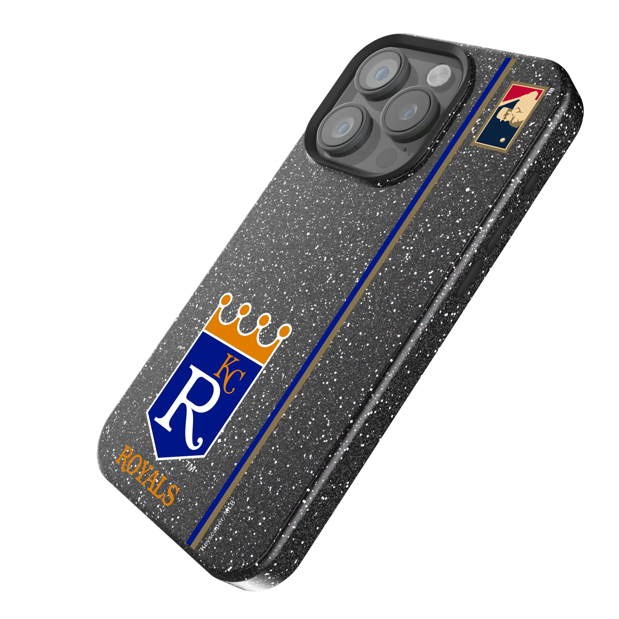Kansas City Royals 1969-1978 - Cooperstown Collection Sidebar iPhone Bling Phone Case for Apple iPhone - Isometric View