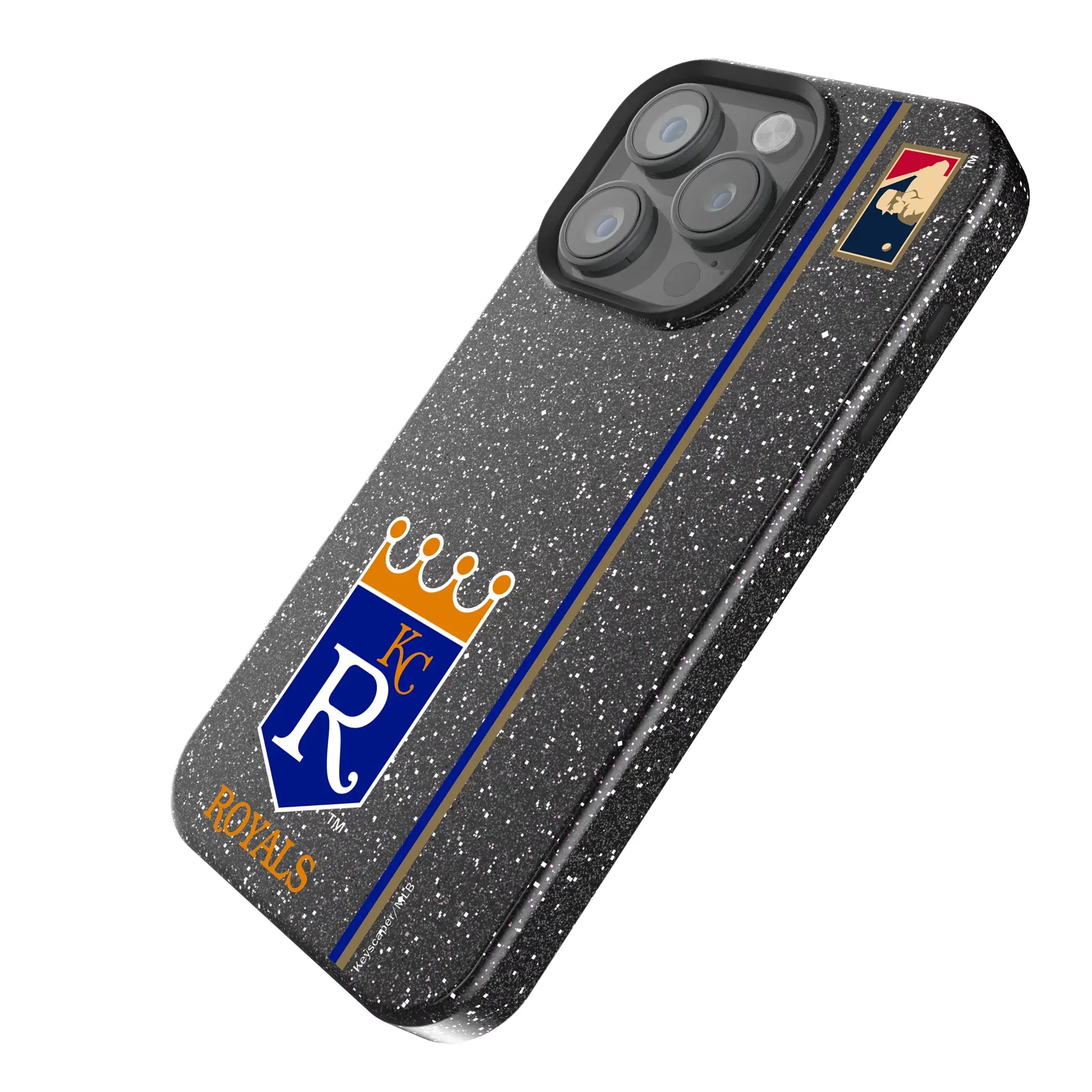 Kansas City Royals 1969-1978 - Cooperstown Collection Sidebar iPhone Bling Phone Case for Apple iPhone - Isometric View