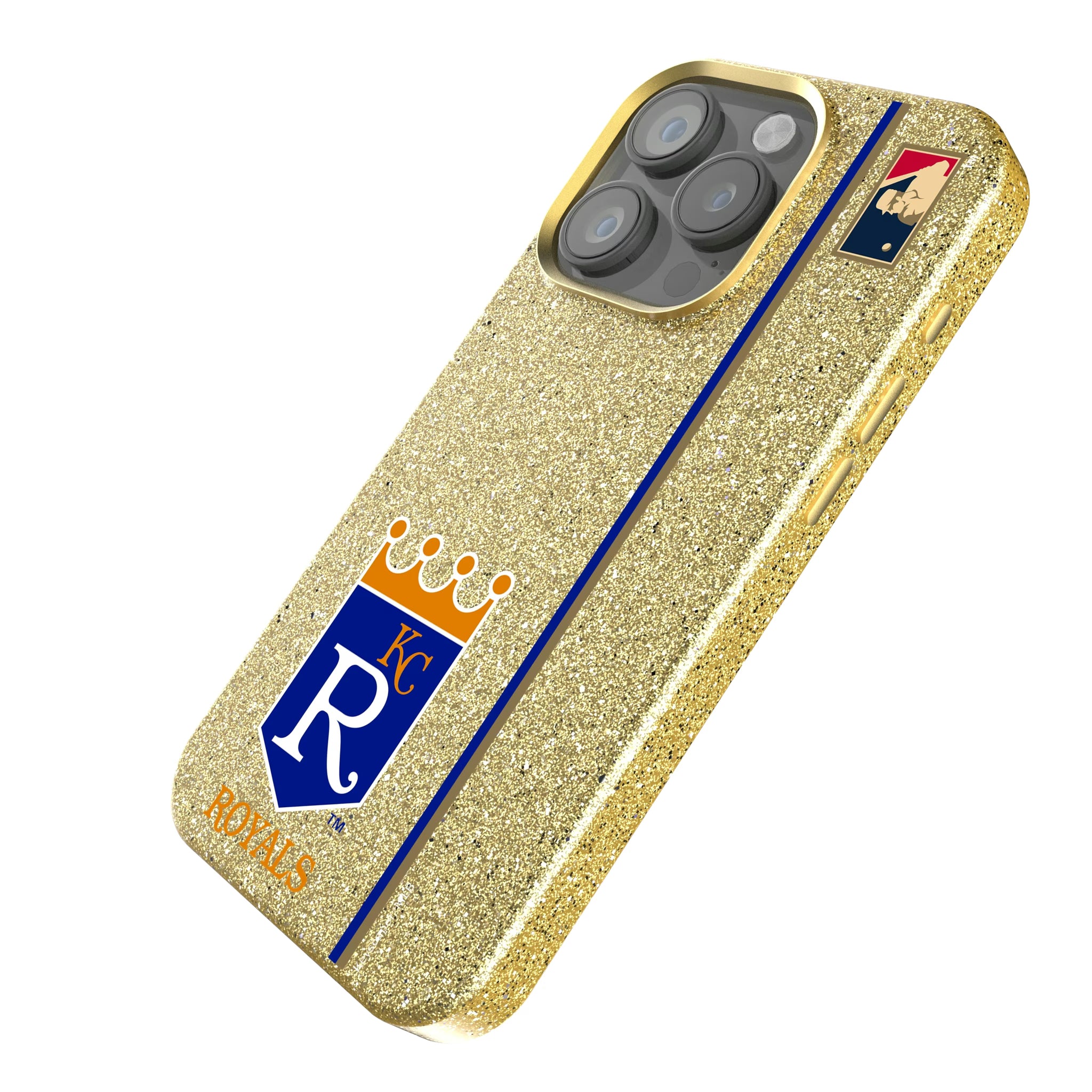 Kansas City Royals 1969-1978 - Cooperstown Collection Sidebar iPhone Bling Phone Case for Apple iPhone - Isometric View