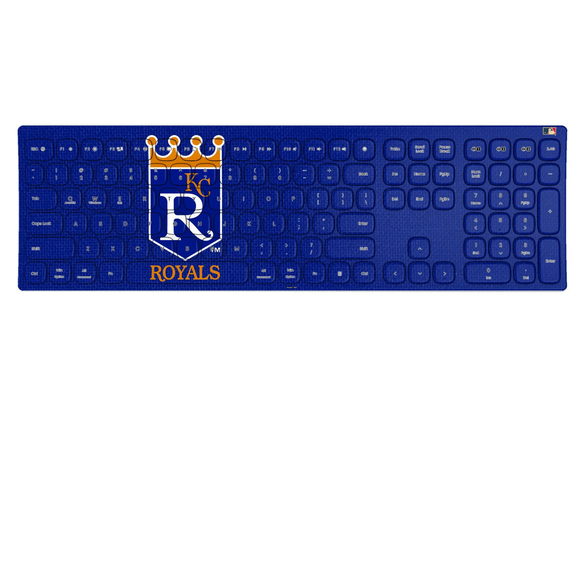 Kansas City Royals 1969-1978 - Cooperstown Collection Solid KKB605 Curved Wireless Keyboard