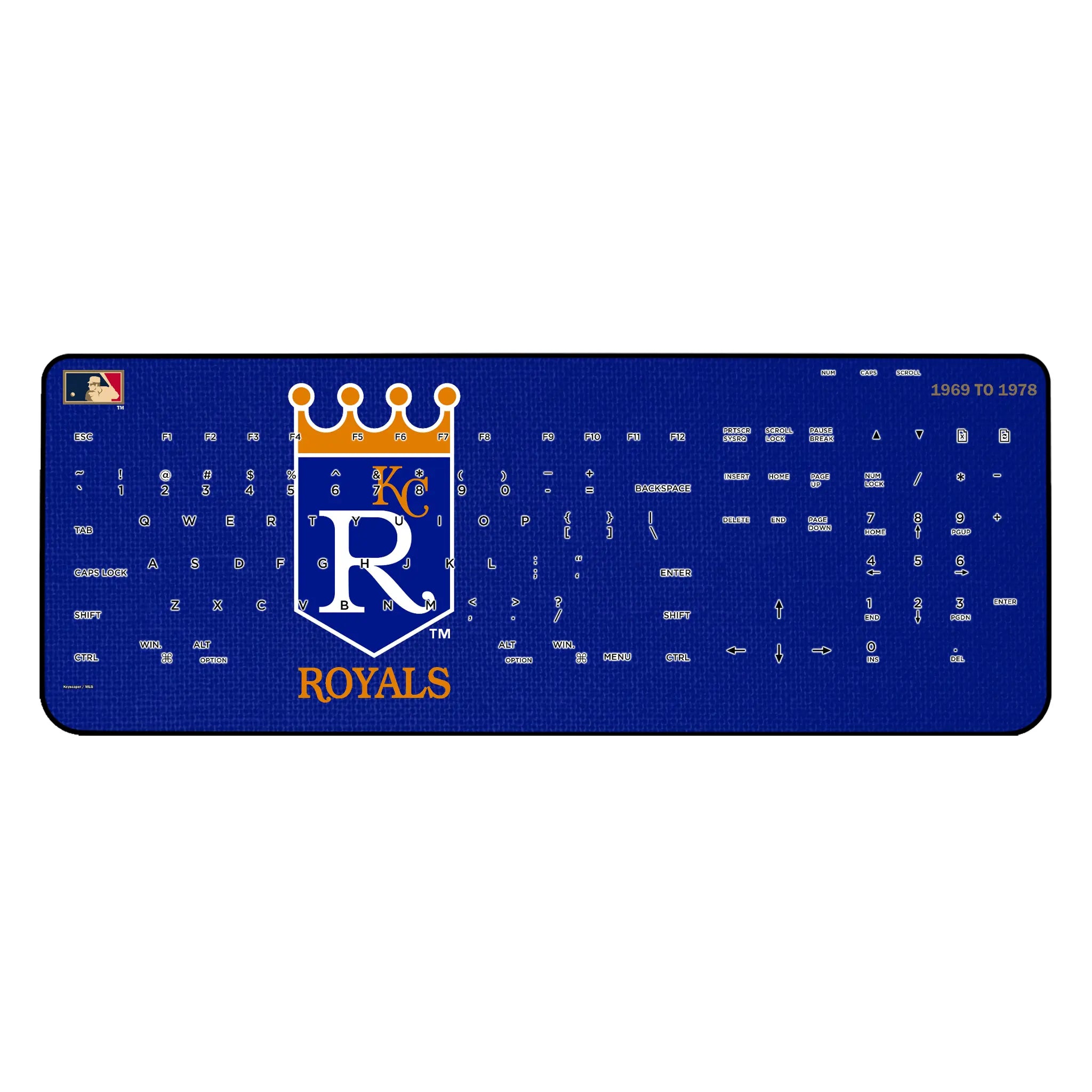 Kansas City Royals 1969-1978 - Cooperstown Collection Solid Wireless USB Keyboard