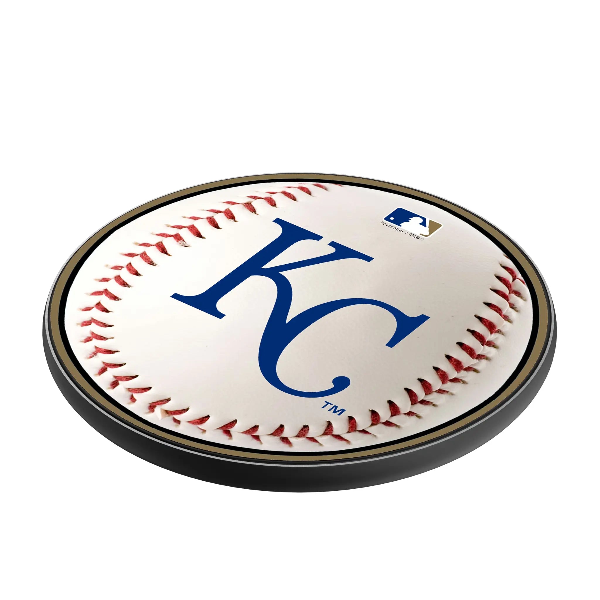 Kansas City Royals Baseball 15-Watt Wireless Charger - Isometric View