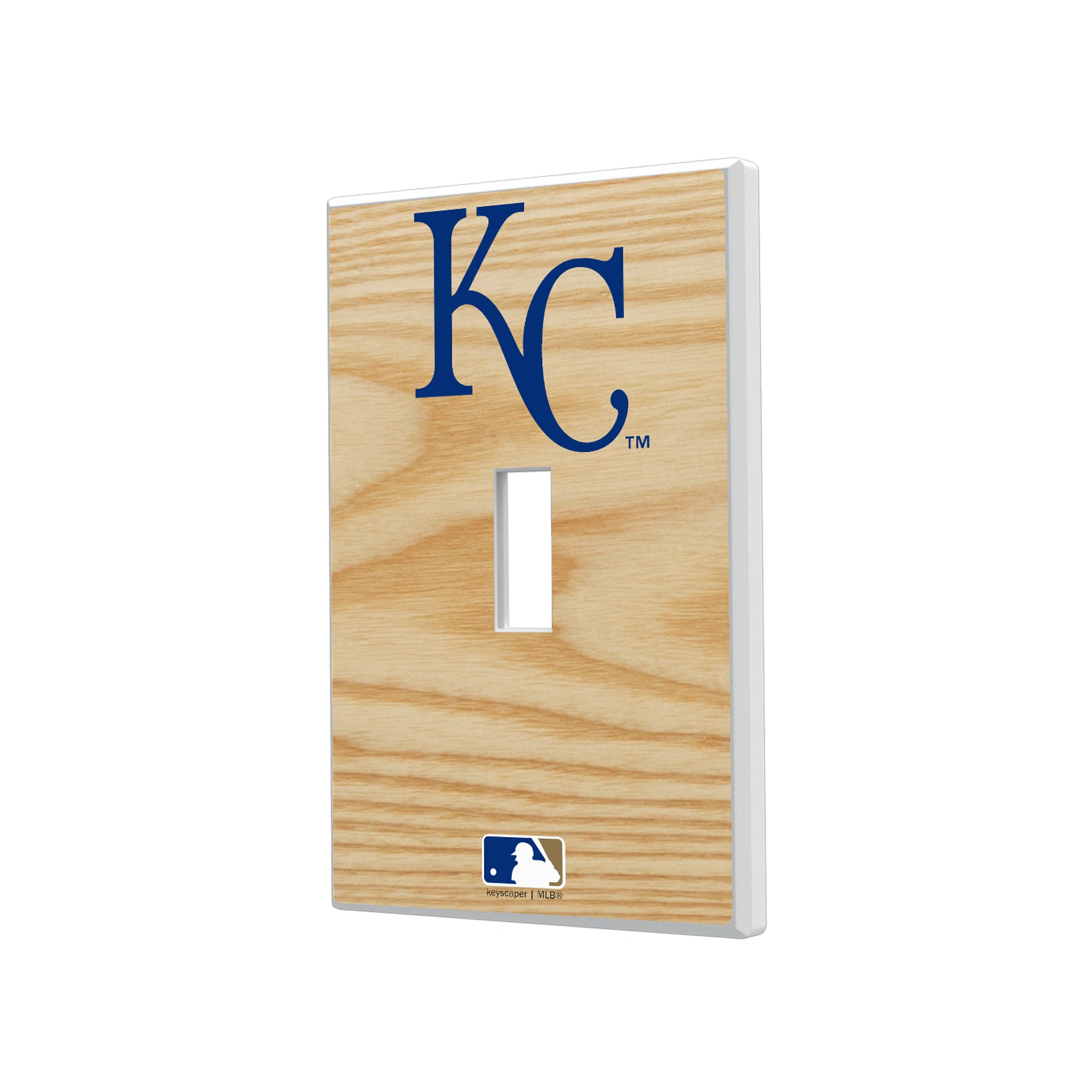 Kansas City Royals Baseball Bat Hidden-Screw Light Switch Plate#Style_Single Toggle