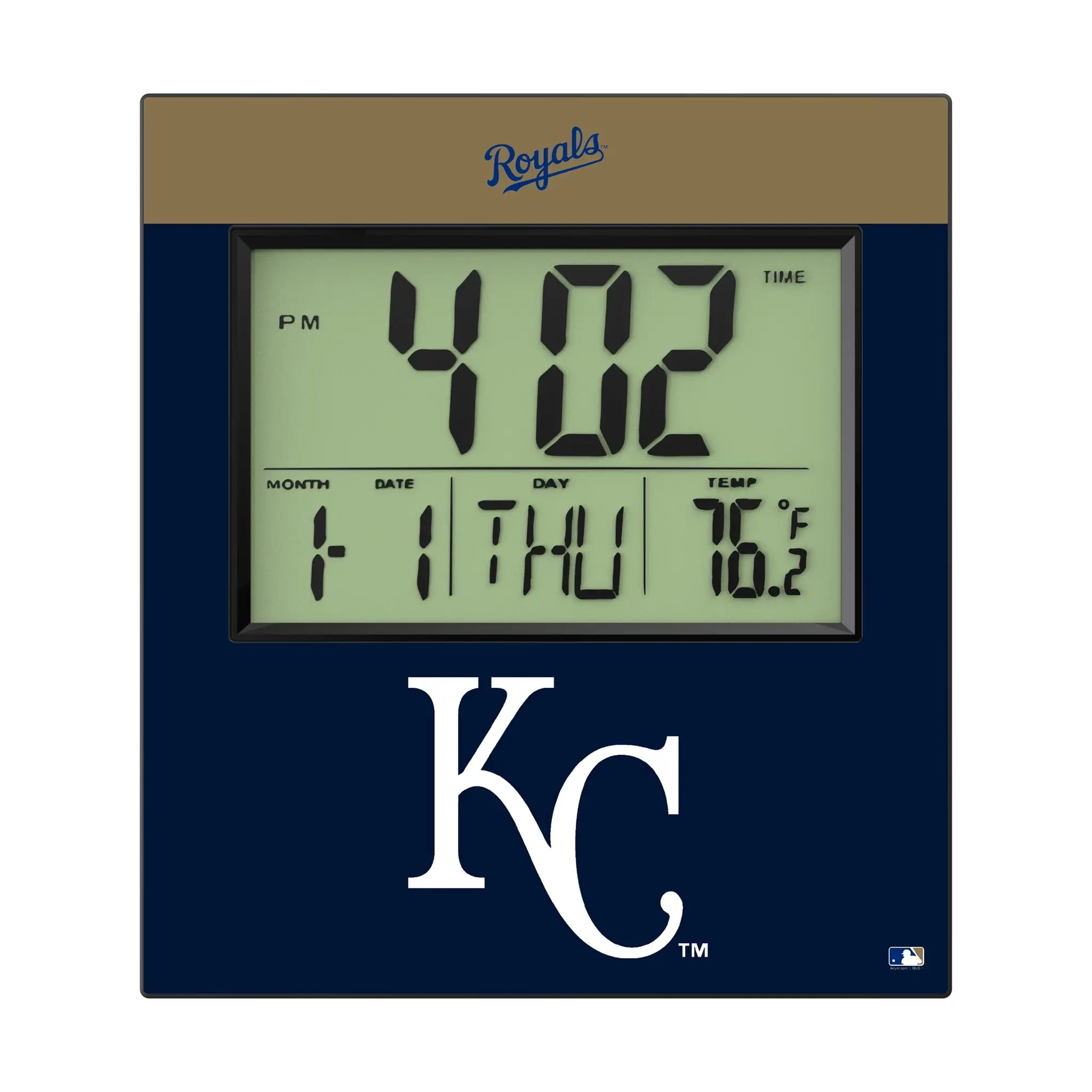 Kansas City Royals Color Block Wall Clock