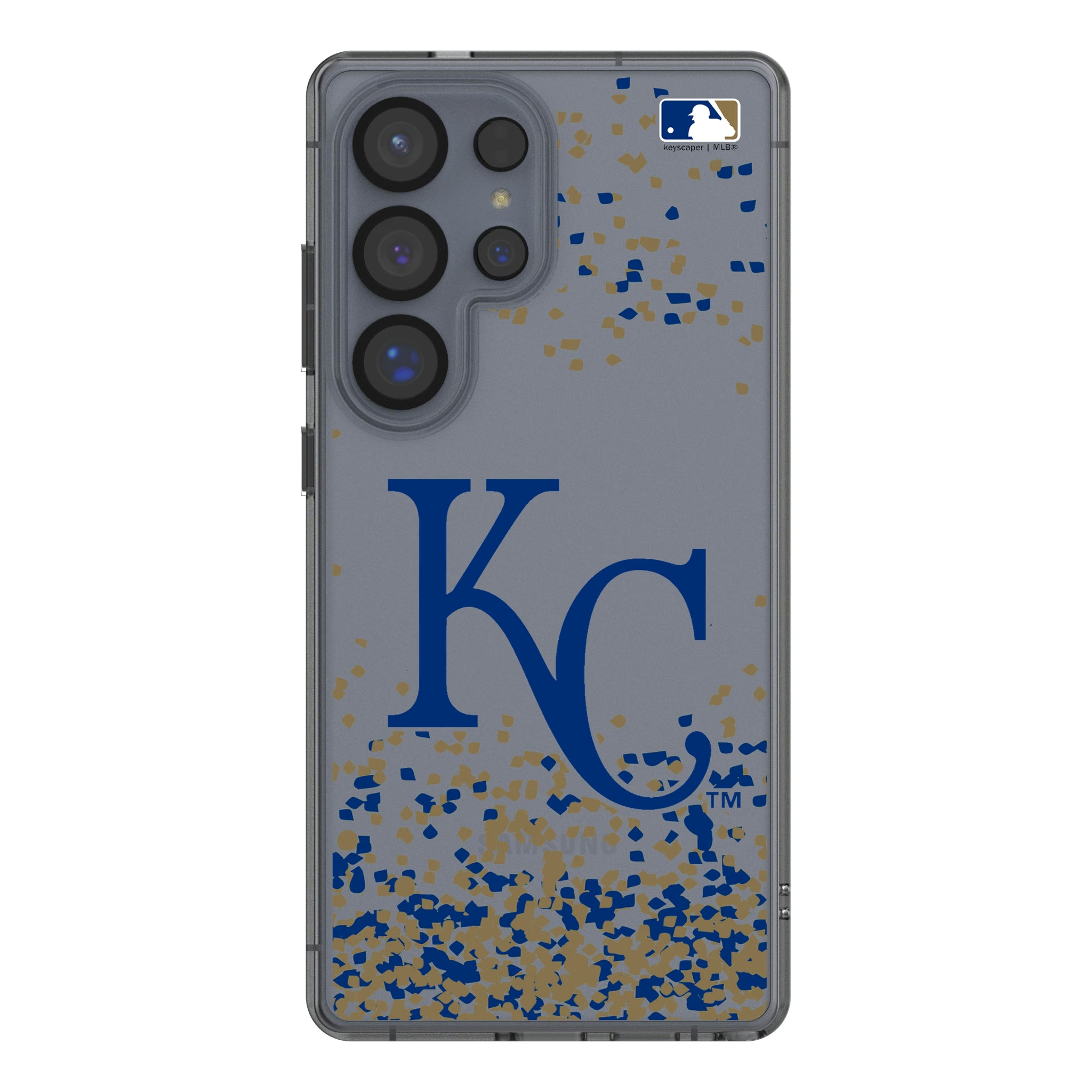 Kansas City Royals Confetti Galaxy Clear Phone Case for Samsung Galaxy