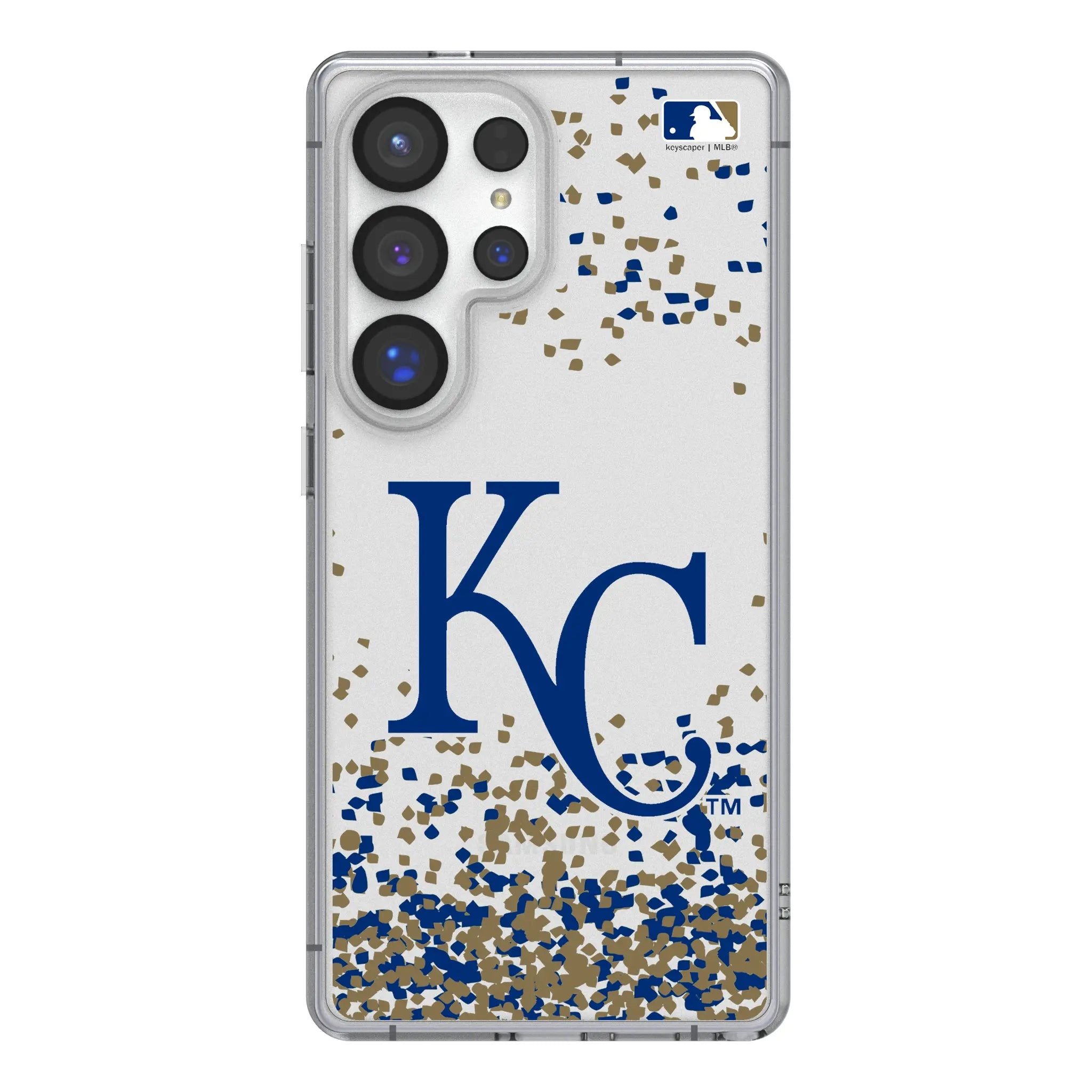 Kansas City Royals Confetti Galaxy Clear Phone Case for Samsung Galaxy#Device_Galaxy S25 Ultra