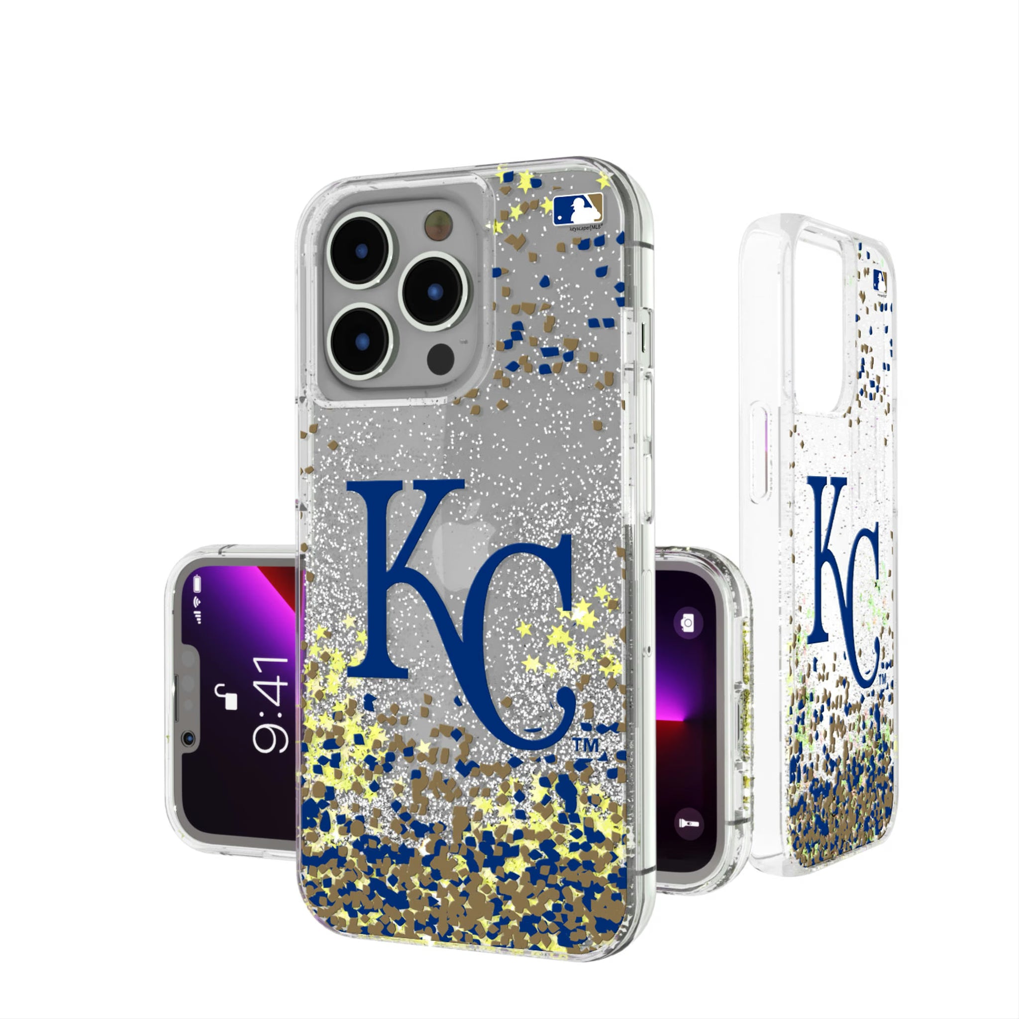 Kansas City Royals Confetti iPhone Glitter Phone Case for Apple iPhone