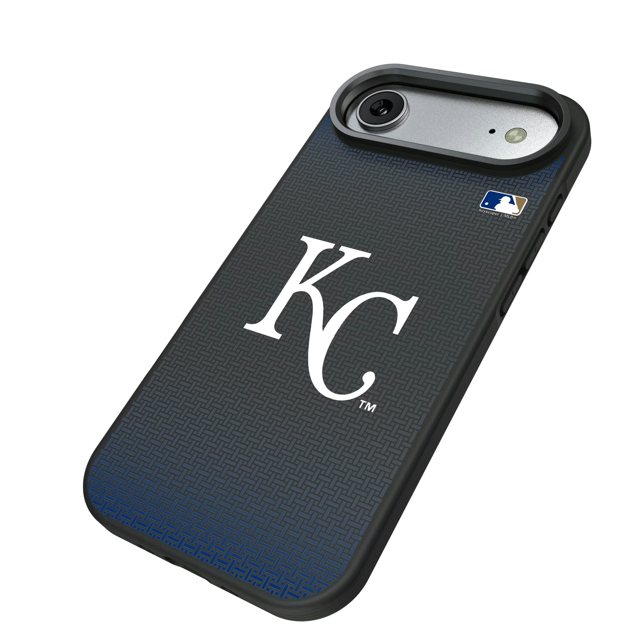 Kansas City Royals Linen iPhone Bump Phone Case for Apple iPhone - Isometric View#Device_iPhone Air