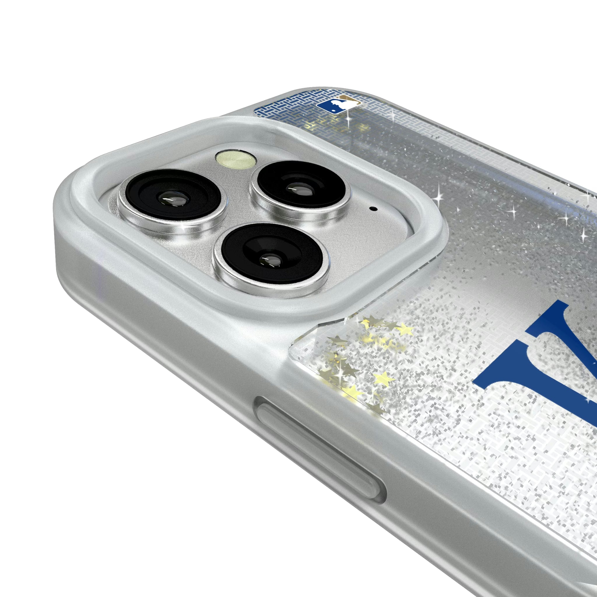 Kansas City Royals Linen iPhone Glitter Phone Case for Apple iPhone - Detail#Device_iPhone 16 Pro