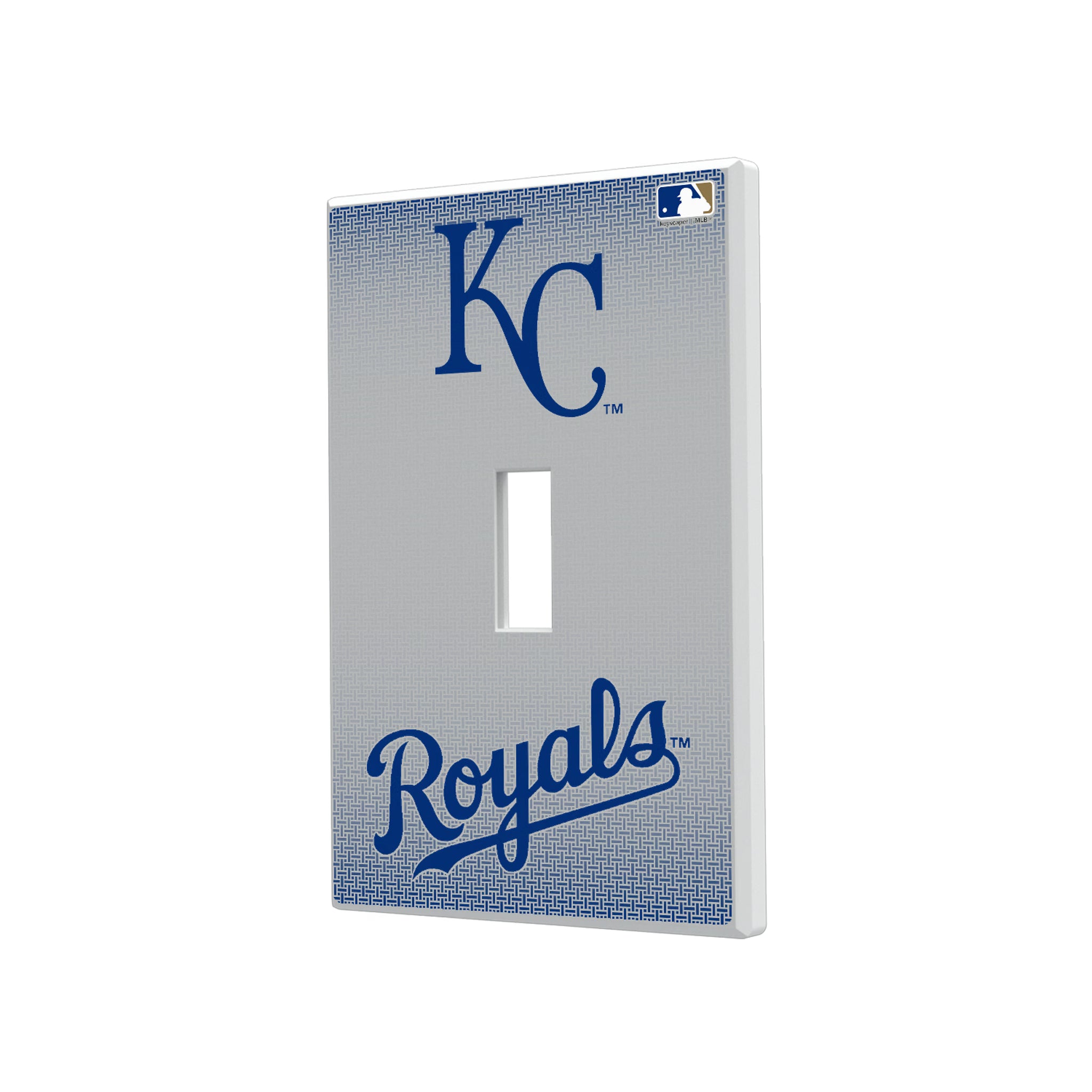Kansas City Royals Linen Hidden-Screw Light Switch Plate#Style_Single Toggle