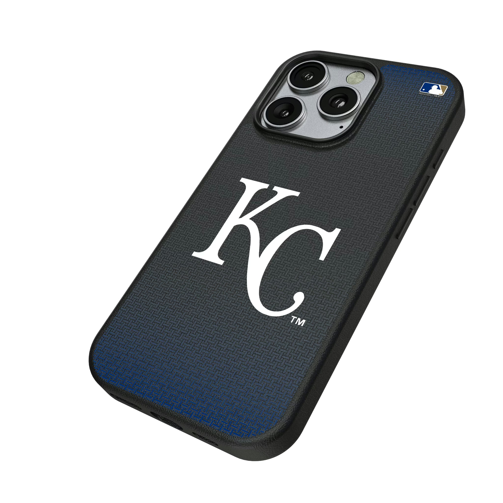 Kansas City Royals Linen iPhone MagSafe Compatible Phone Case for Apple iPhone - Isometric View