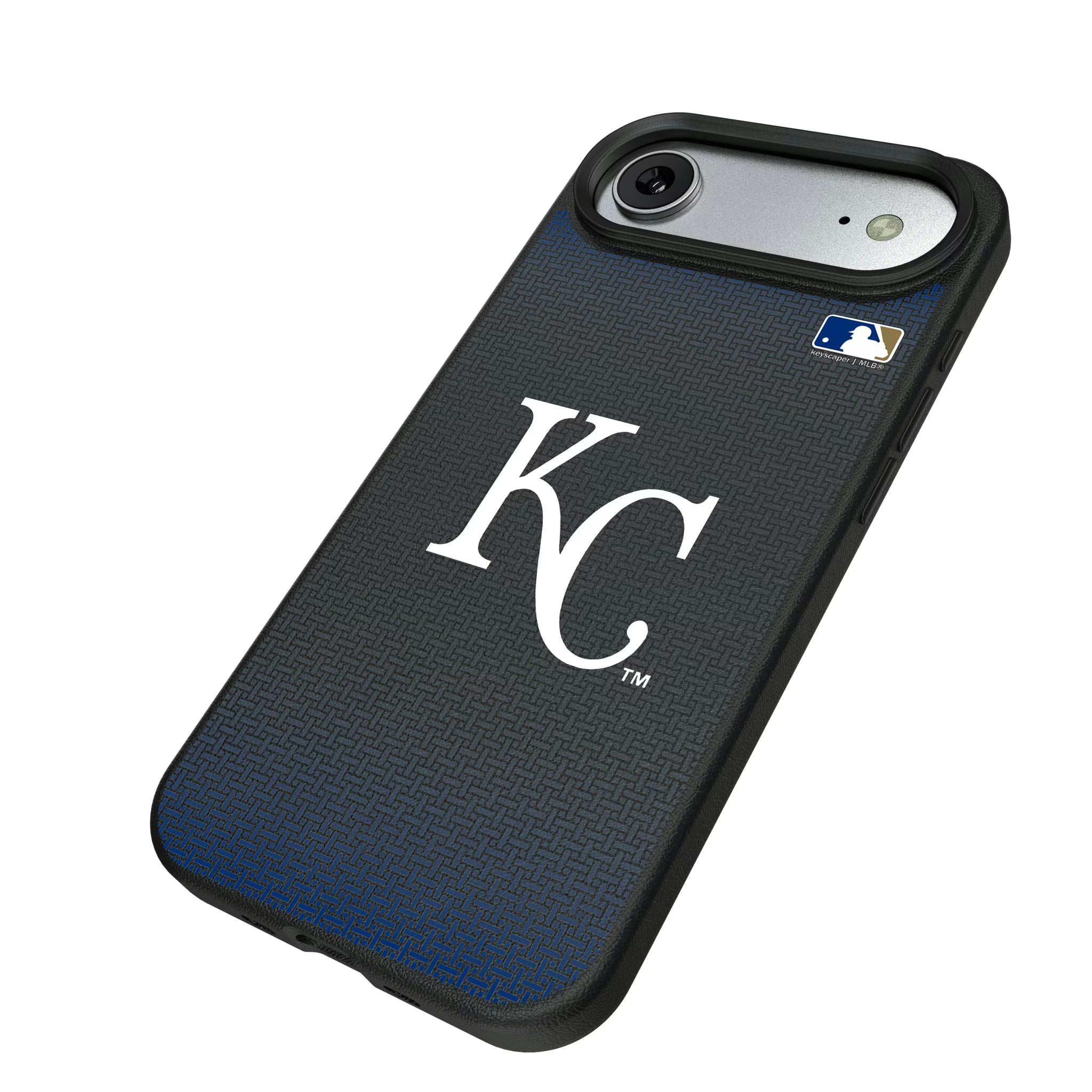 Kansas City Royals Linen iPhone MagSafe Compatible Phone Case for Apple iPhone - Isometric View#Device_iPhone Air