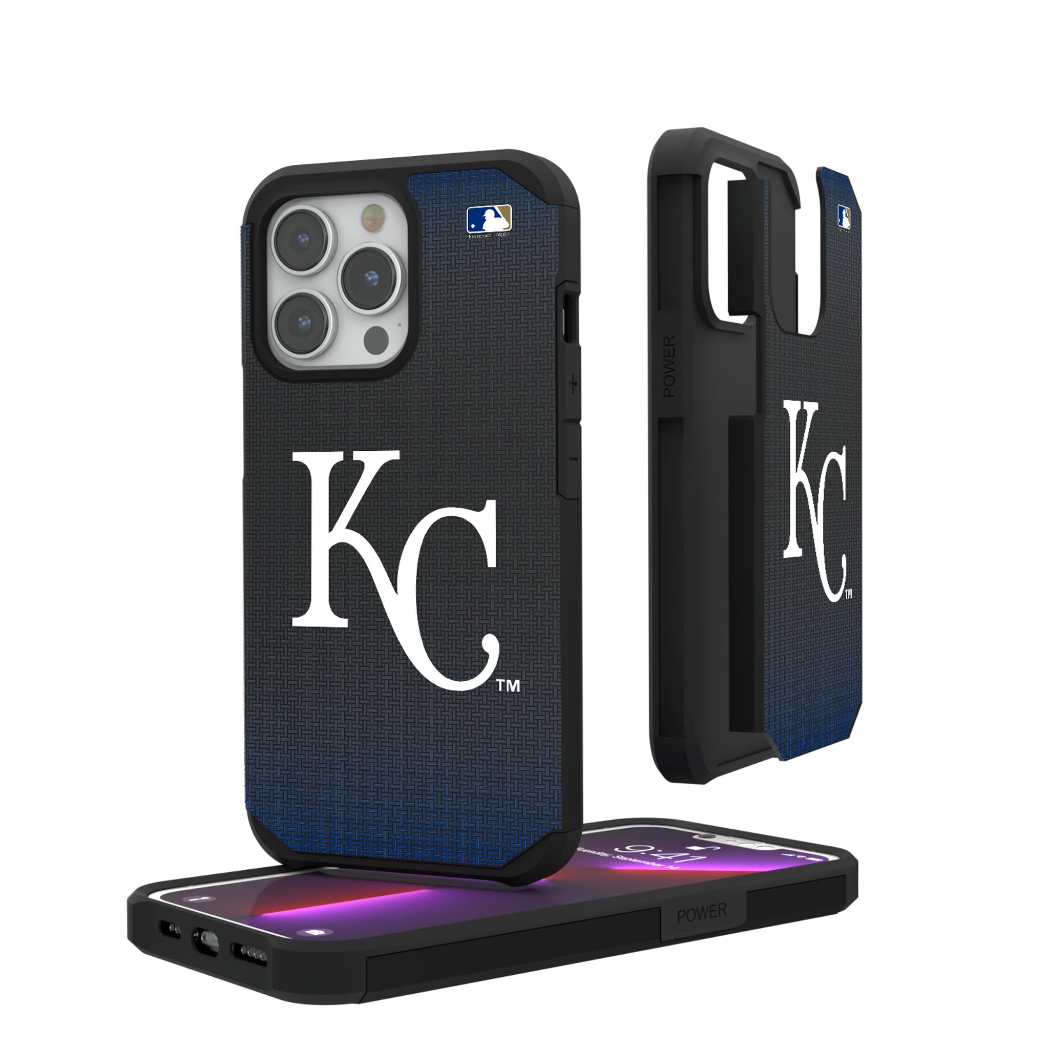 Kansas City Royals Linen iPhone Rugged Phone Case for Apple iPhone#Device_iPhone 13 Pro