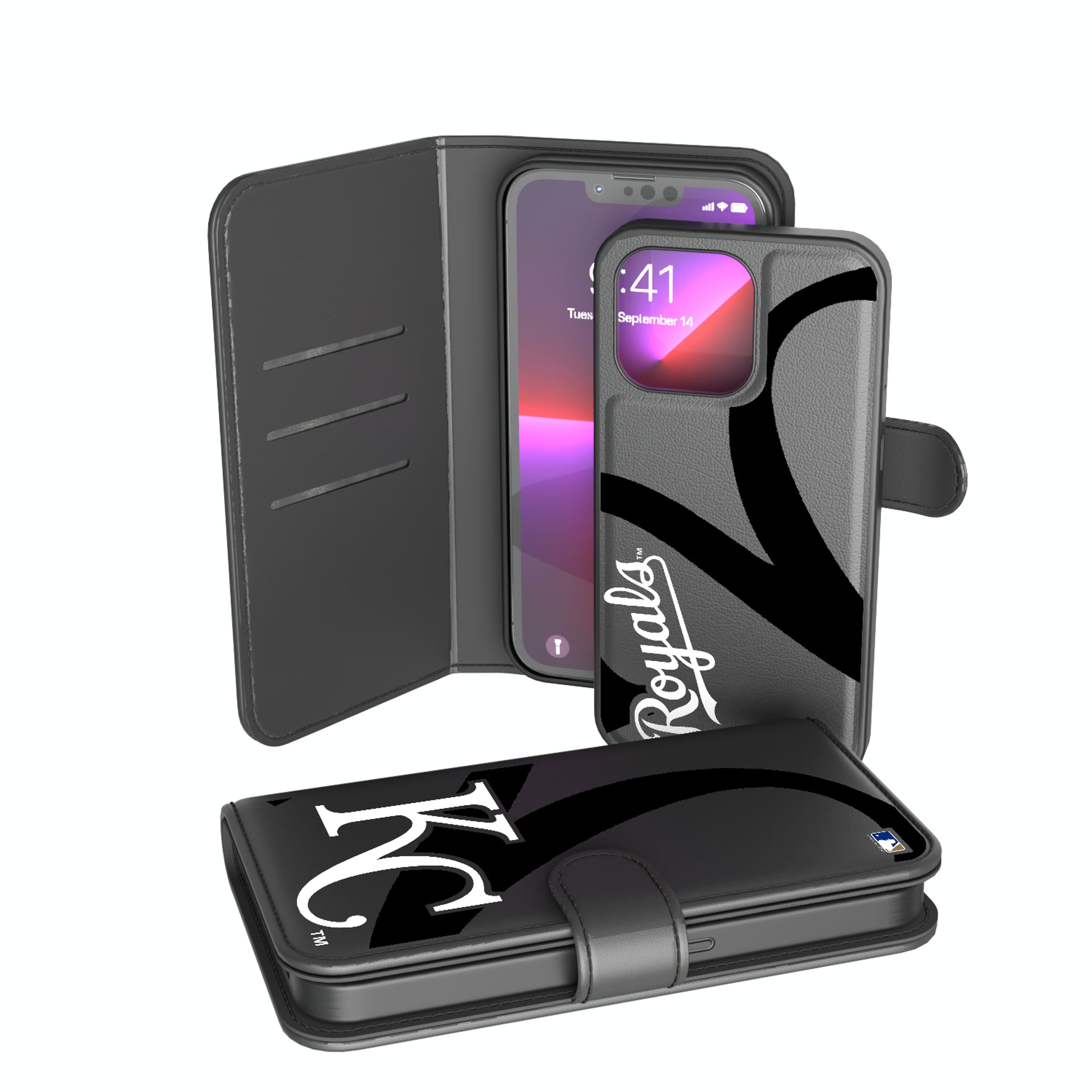 Kansas City Royals Monocolor Tilt iPhone Wallet Phone Case for Apple iPhone