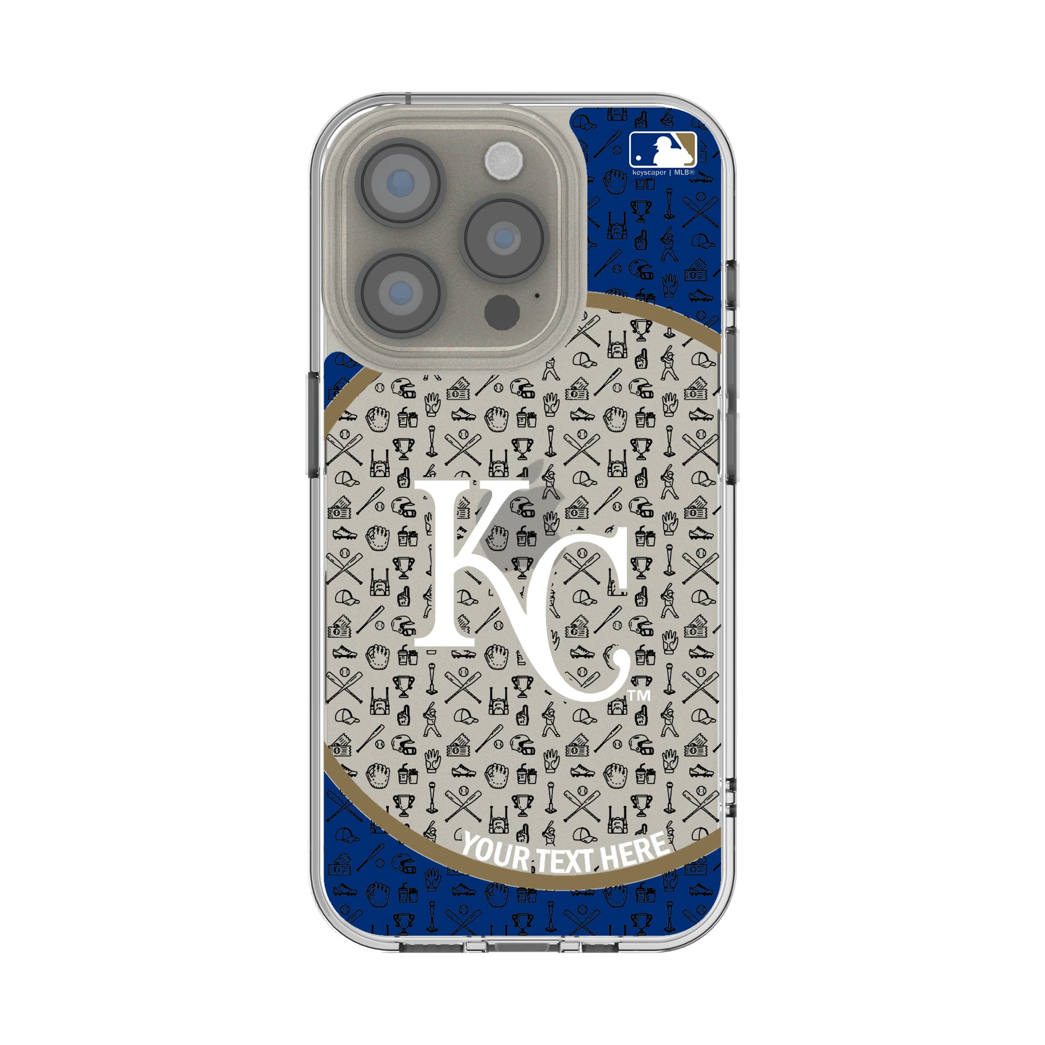 Kansas City Royals Personalized Circle iPhone Clear Phone Case for Apple iPhone