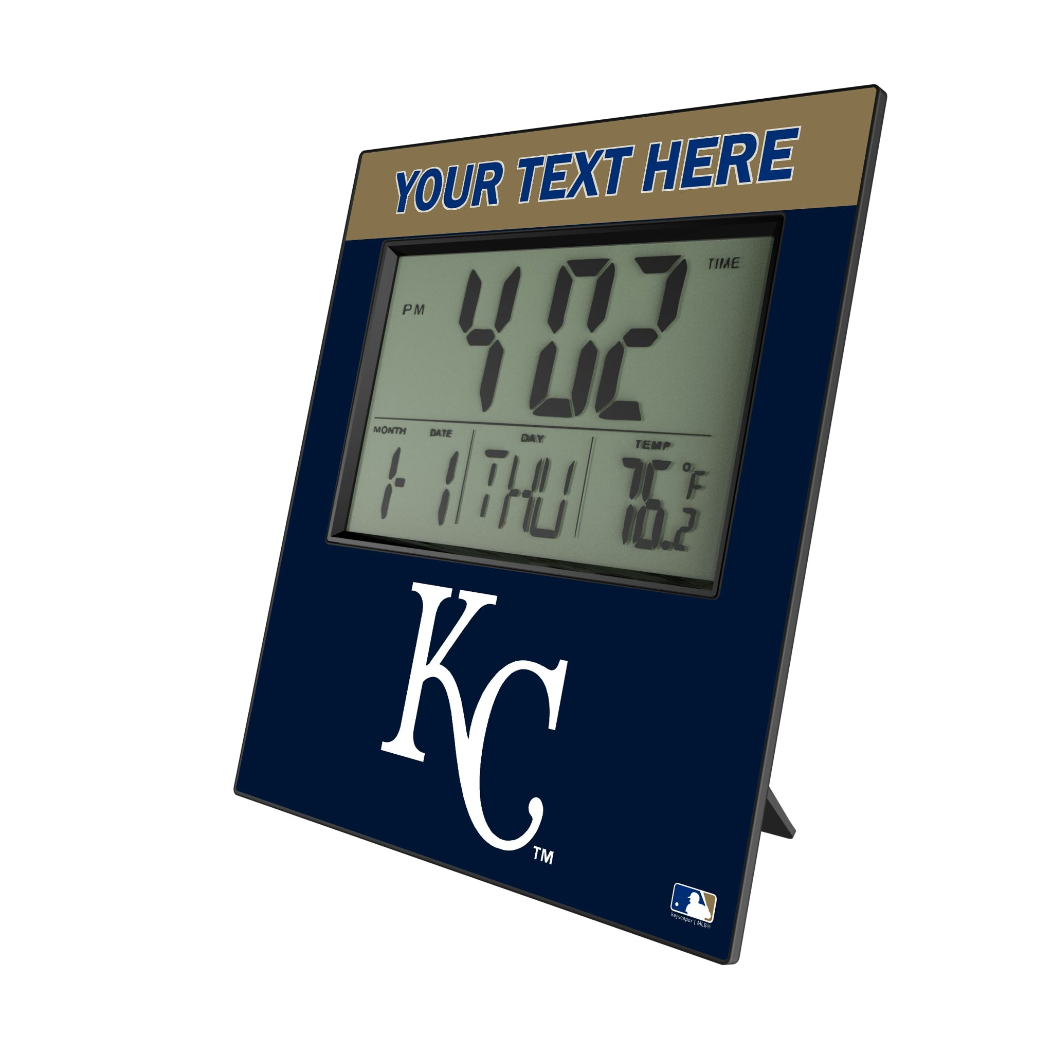 Kansas City Royals Personalized Color Block Wall Clock