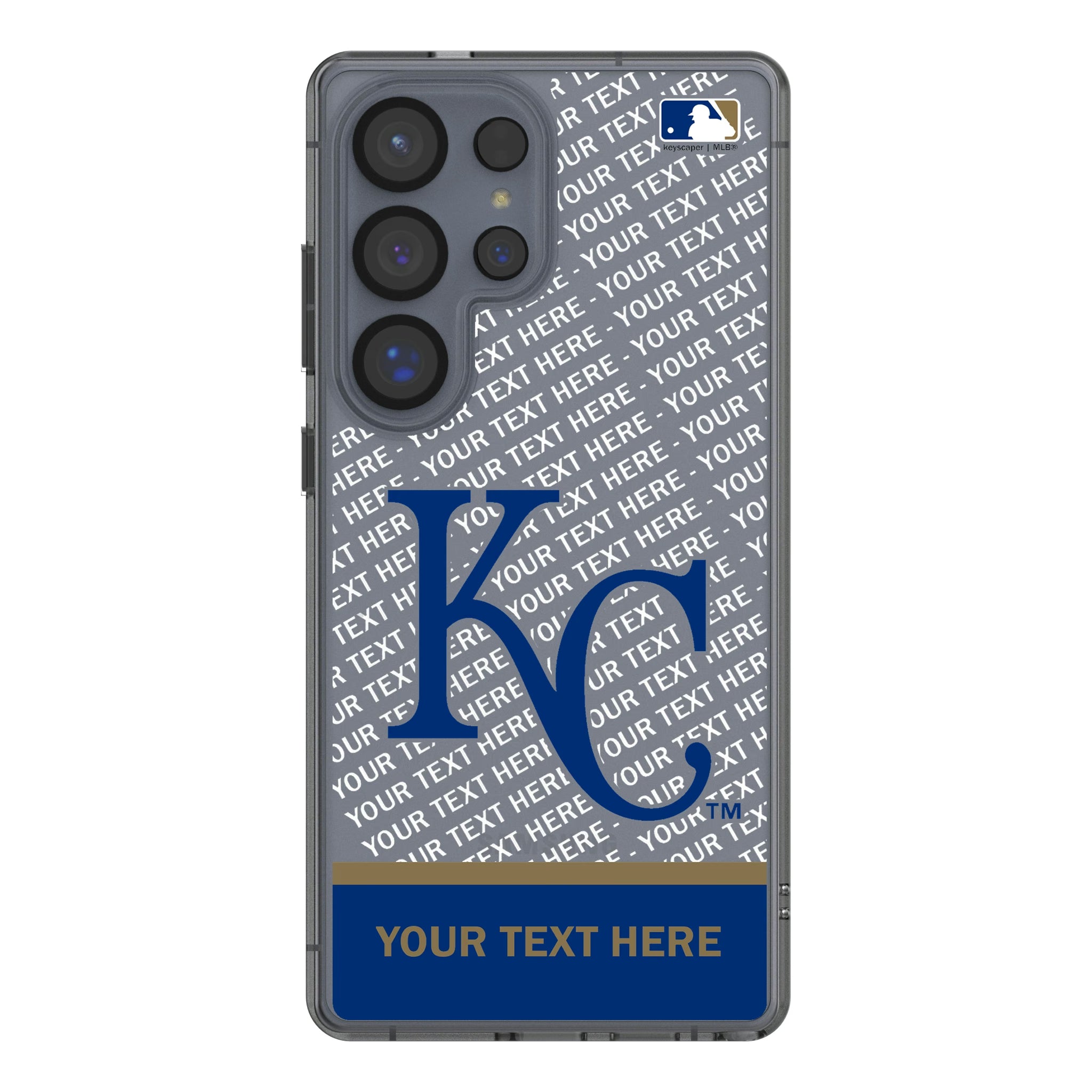 Kansas City Royals Personalized EndZone Plus Galaxy Clear Phone Case for Samsung Galaxy