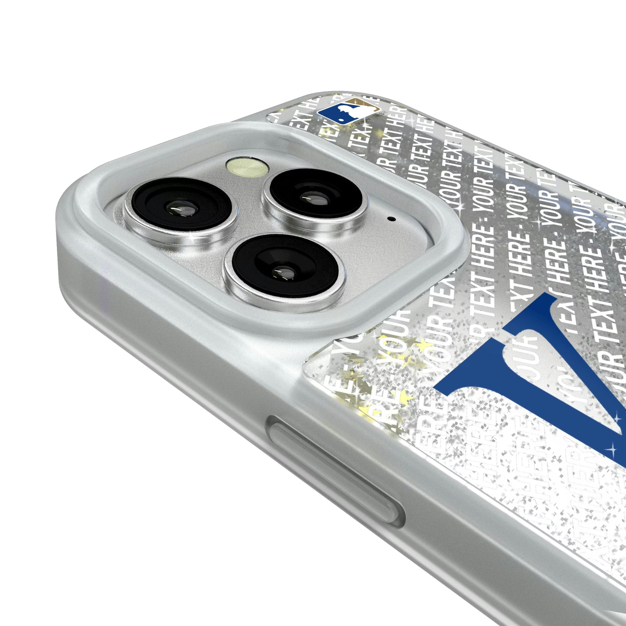 Kansas City Royals Personalized EndZone Plus iPhone Glitter Phone Case for Apple iPhone - Detail#Device_iPhone 16 Pro