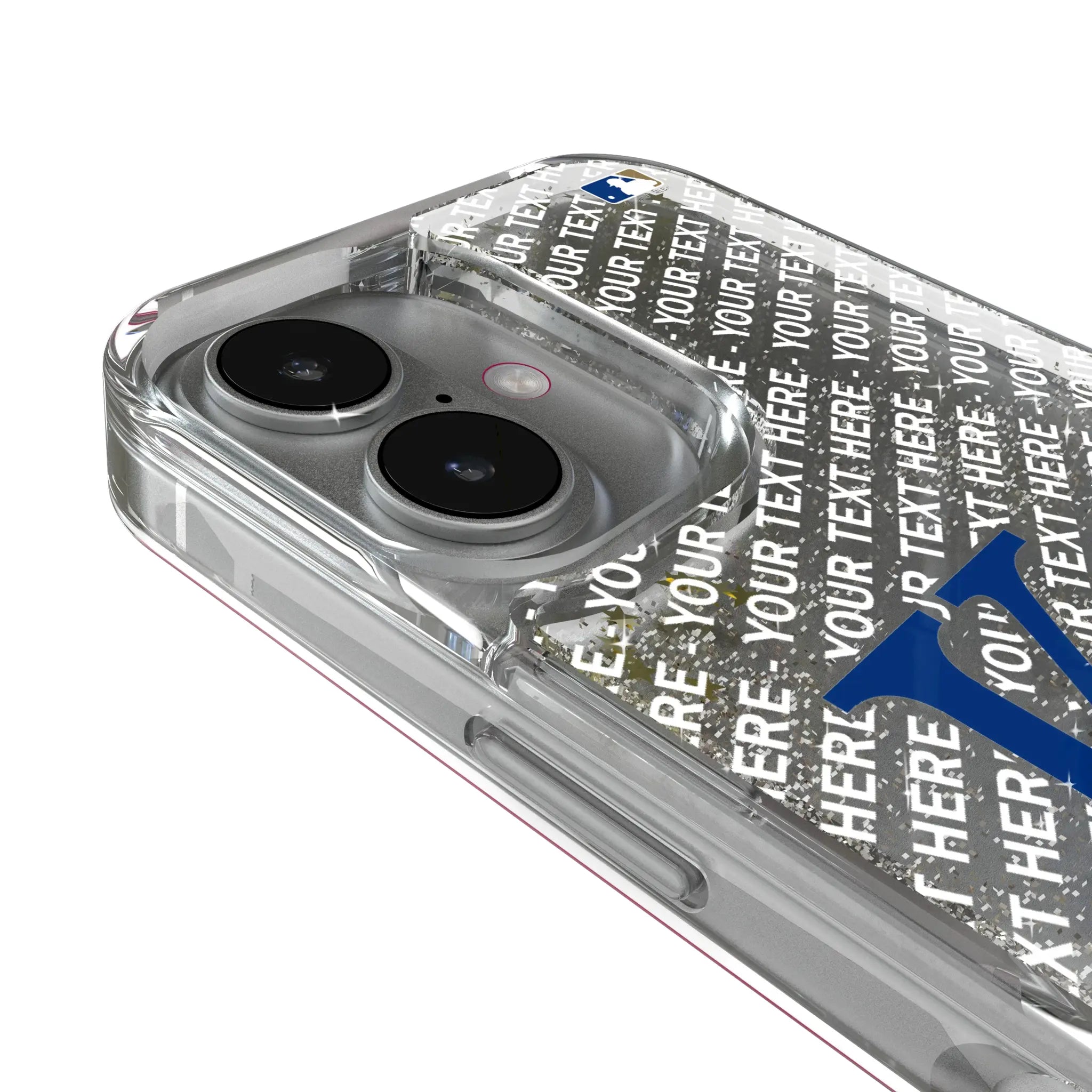 Kansas City Royals Personalized EndZone Plus iPhone Glitter Phone Case for Apple iPhone - Detail
