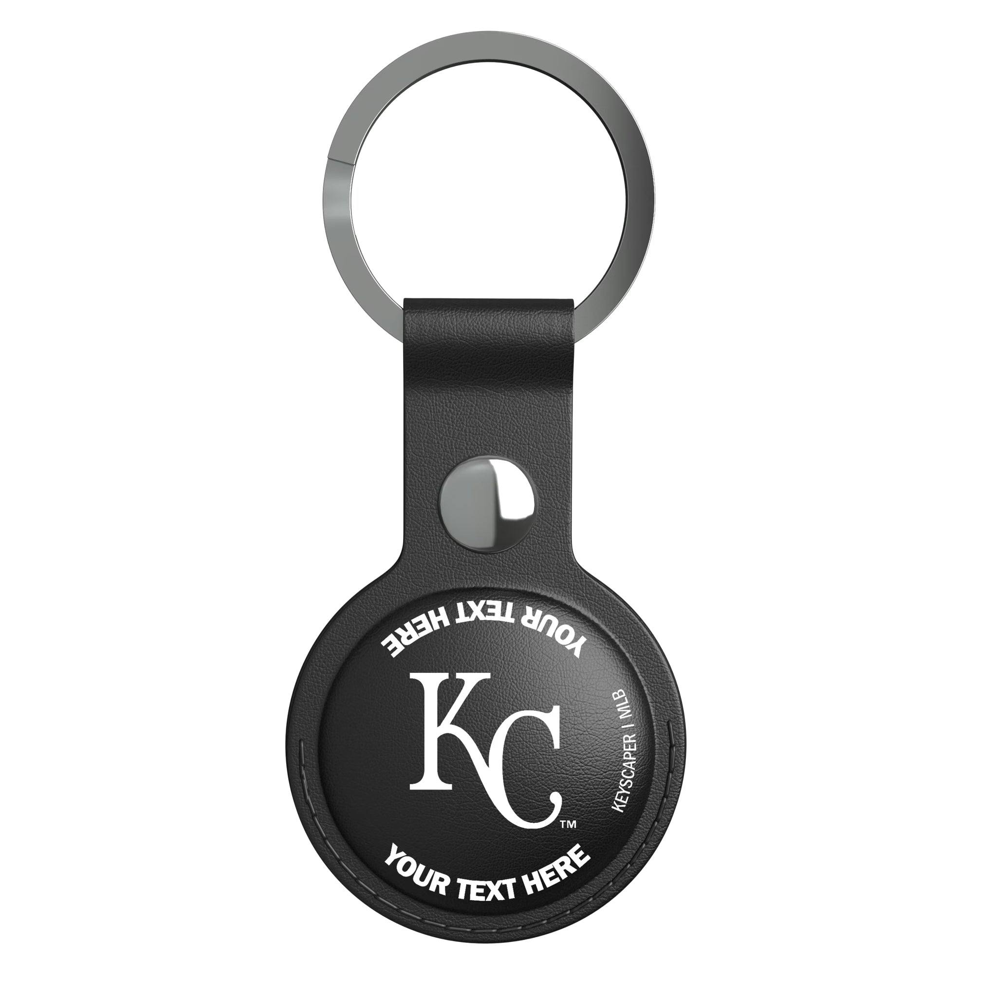 Kansas City Royals Personalized Insignia AirTag Black Airtag Holder