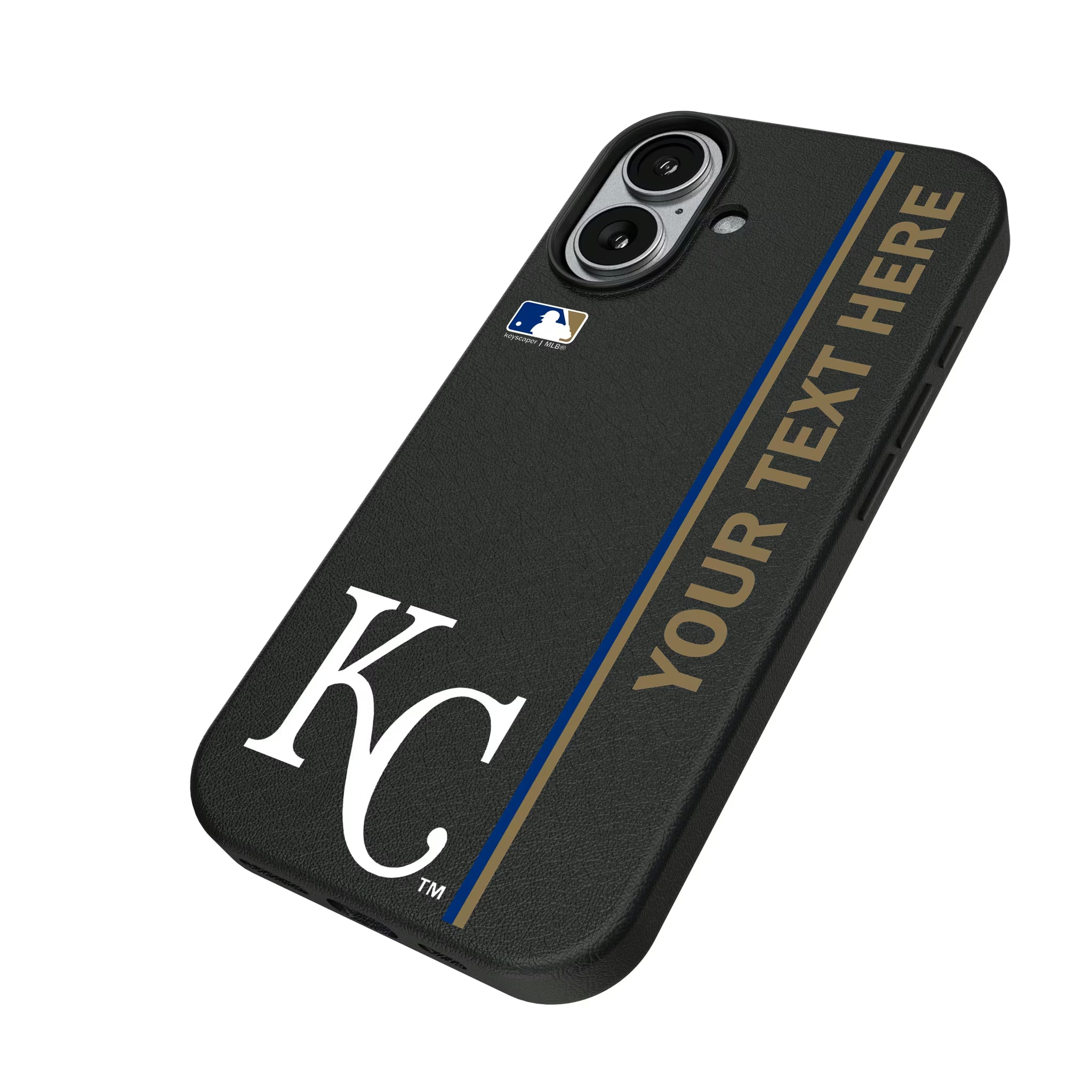 Kansas City Royals Personalized Sidebard iPhone MagSafe Compatible Phone Case for Apple iPhone - Isometric View#Device_iPhone 17
