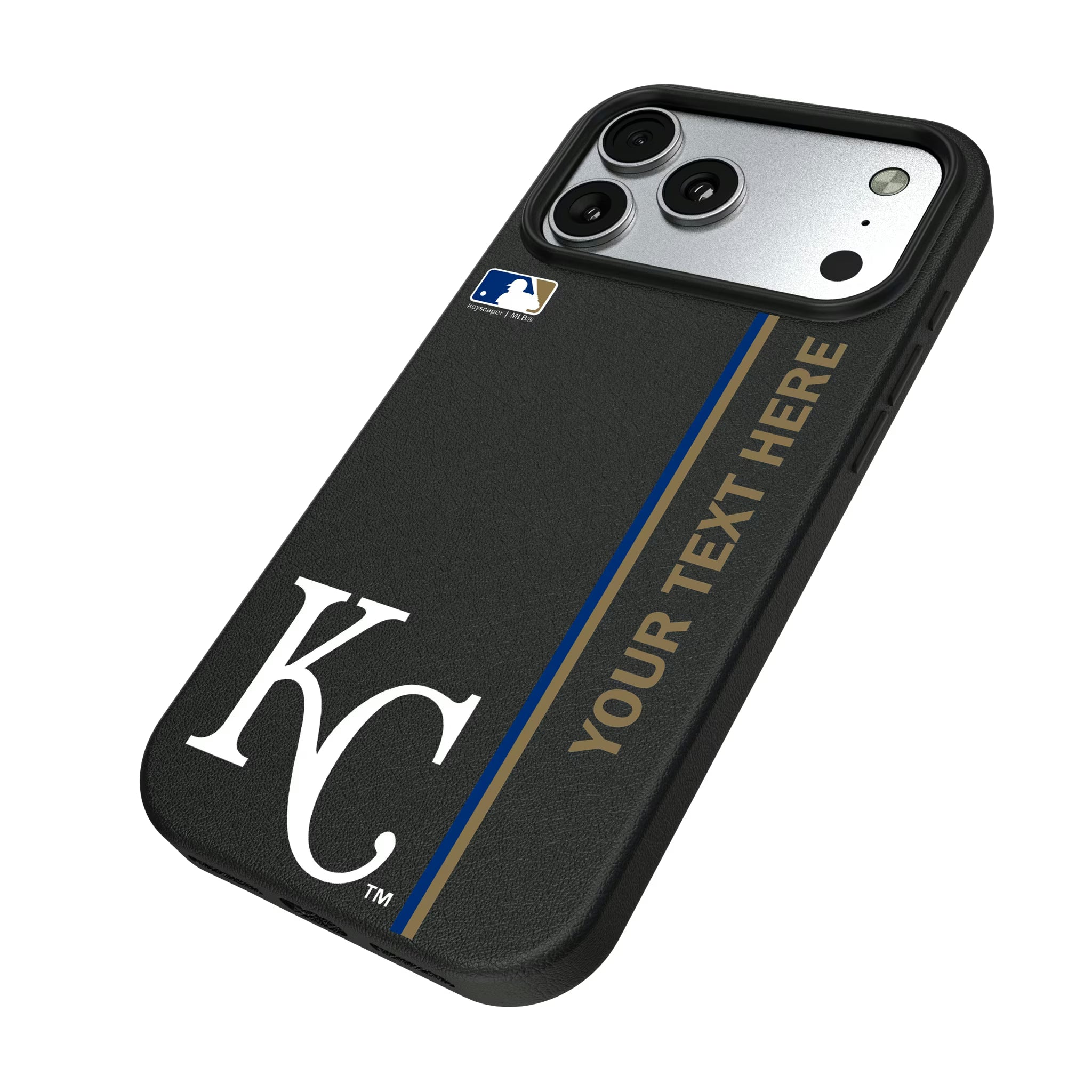 Kansas City Royals Personalized Sidebard iPhone MagSafe Compatible Phone Case for Apple iPhone - Isometric View#Device_iPhone 17 Pro Max