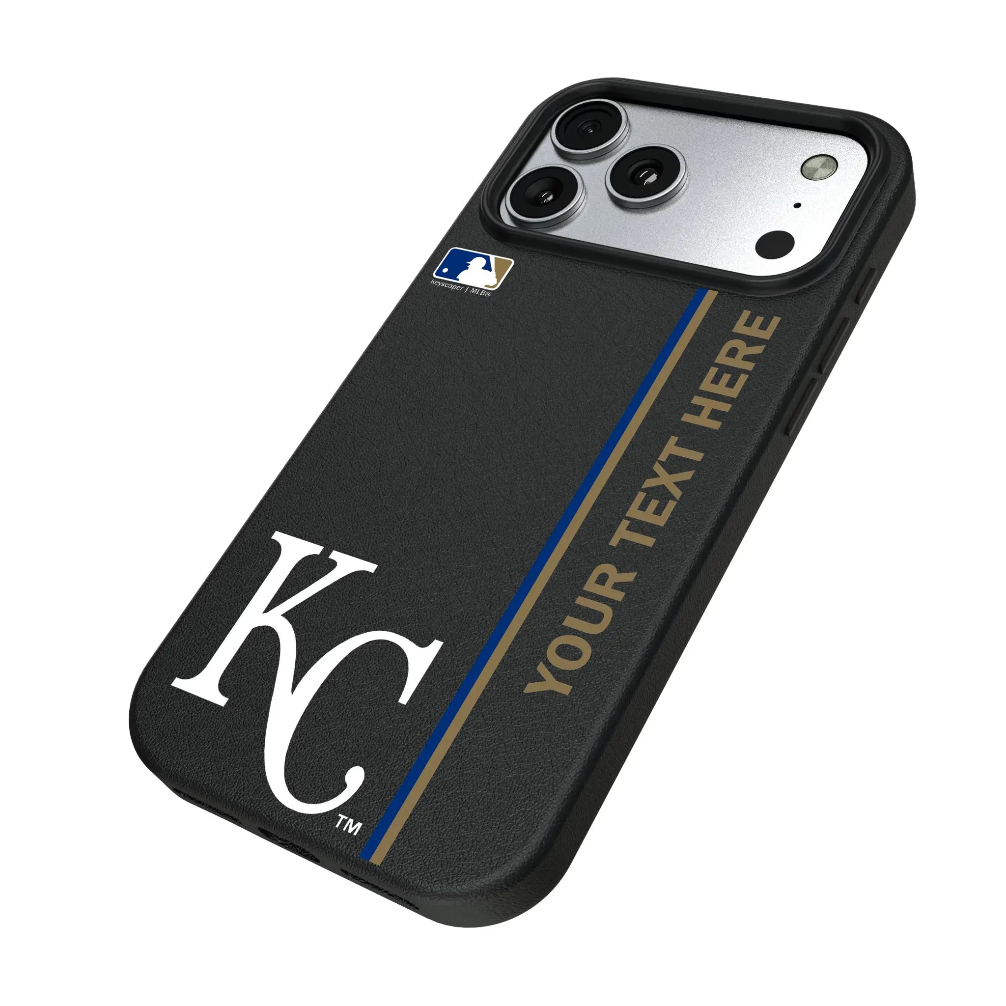 Kansas City Royals Personalized Sidebard iPhone MagSafe Compatible Phone Case for Apple iPhone - Isometric View#Device_iPhone 17 Pro Max