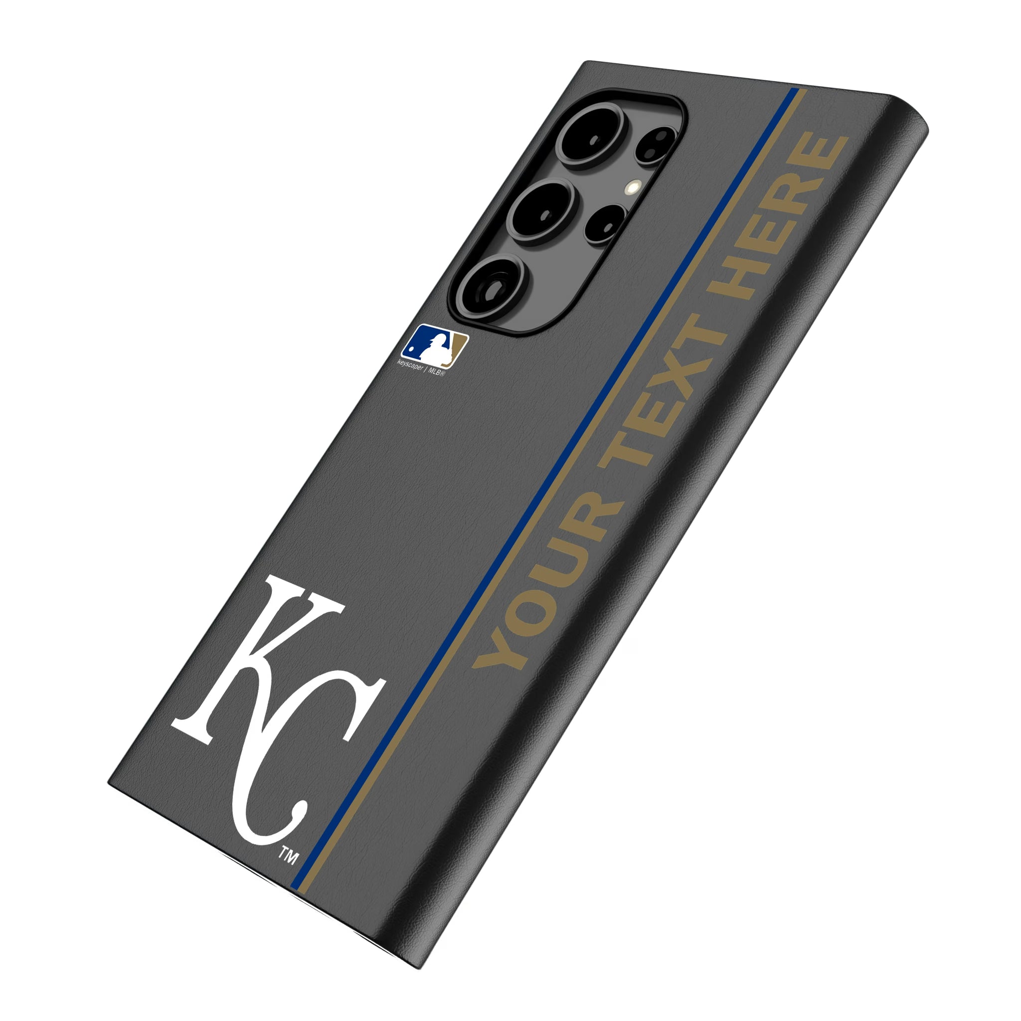Kansas City Royals Personalized Sidebard Galaxy MagSafe Compatible Phone Case for Samsung Galaxy - Isometric View