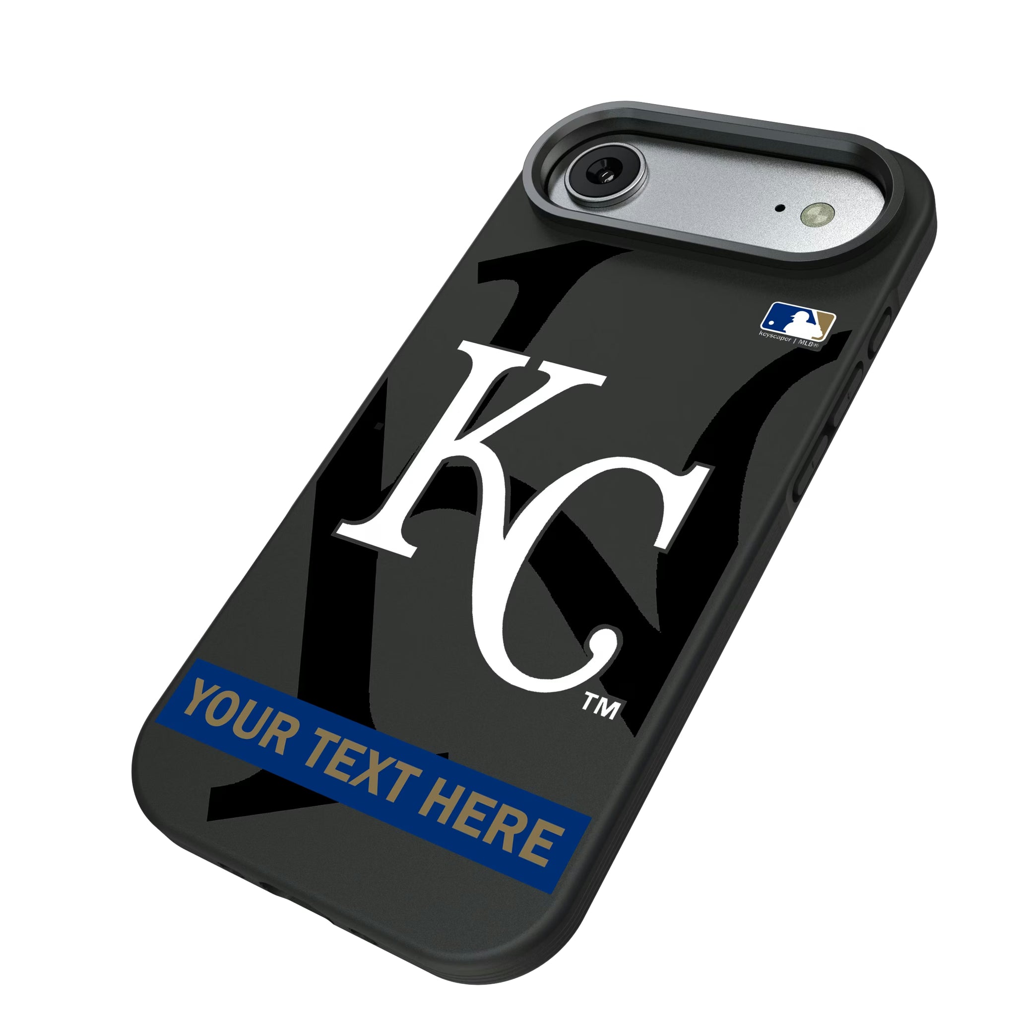 Kansas City Royals Personalized Tilt iPhone Bump Phone Case for Apple iPhone - Isometric View#Device_iPhone Air