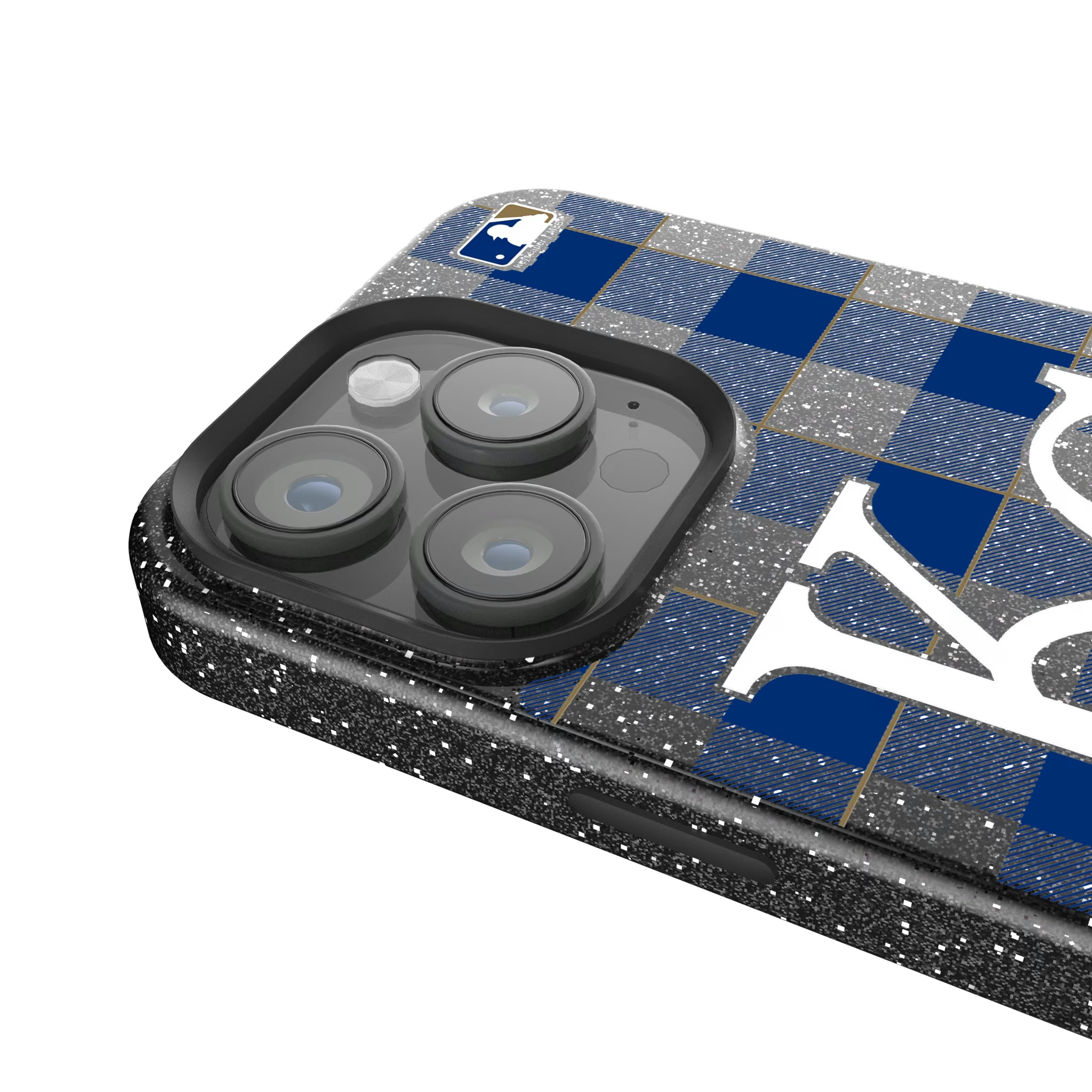 Kansas City Royals Plaid iPhone Bling Phone Case for Apple iPhone - Detail