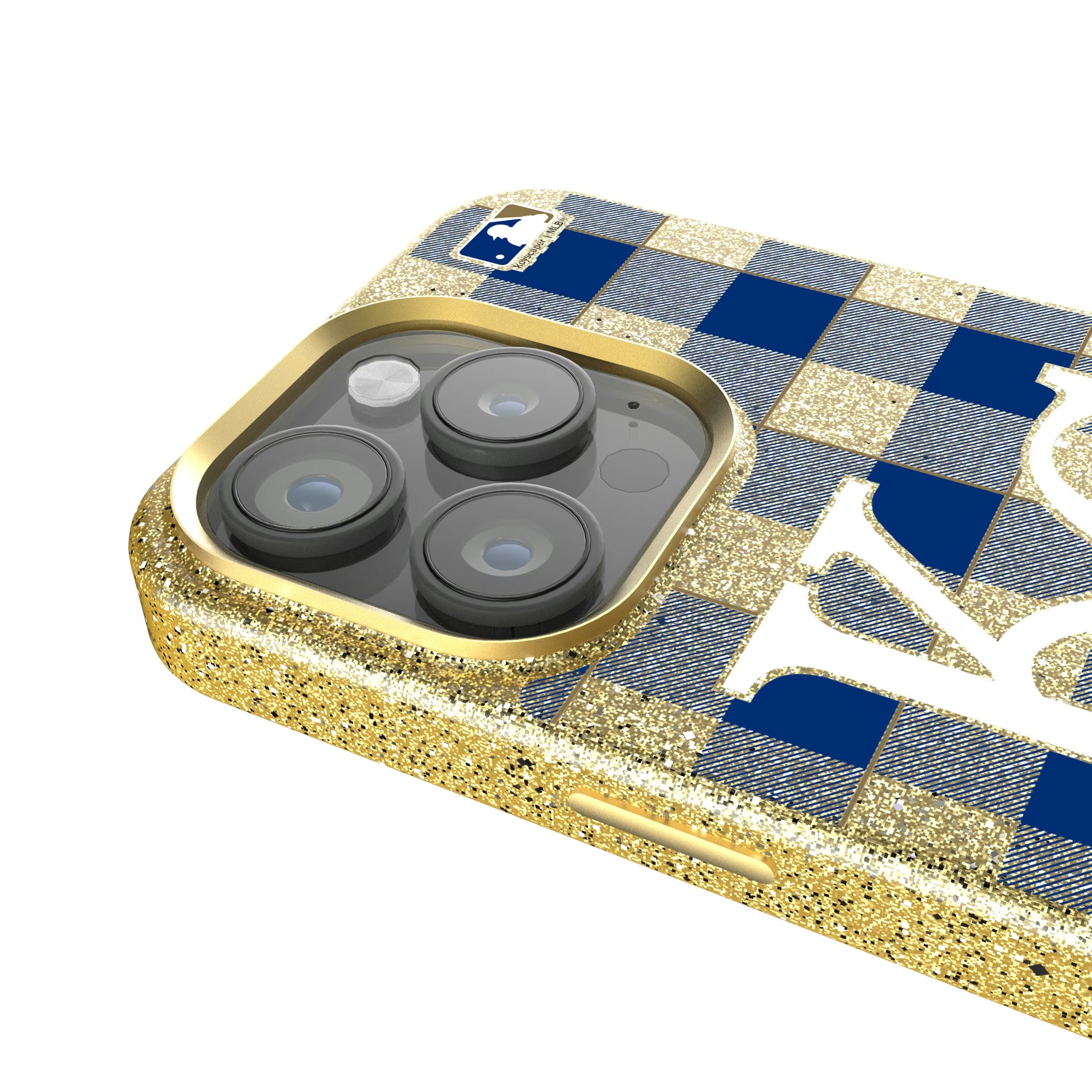 Kansas City Royals Plaid iPhone Bling Phone Case for Apple iPhone - Detail