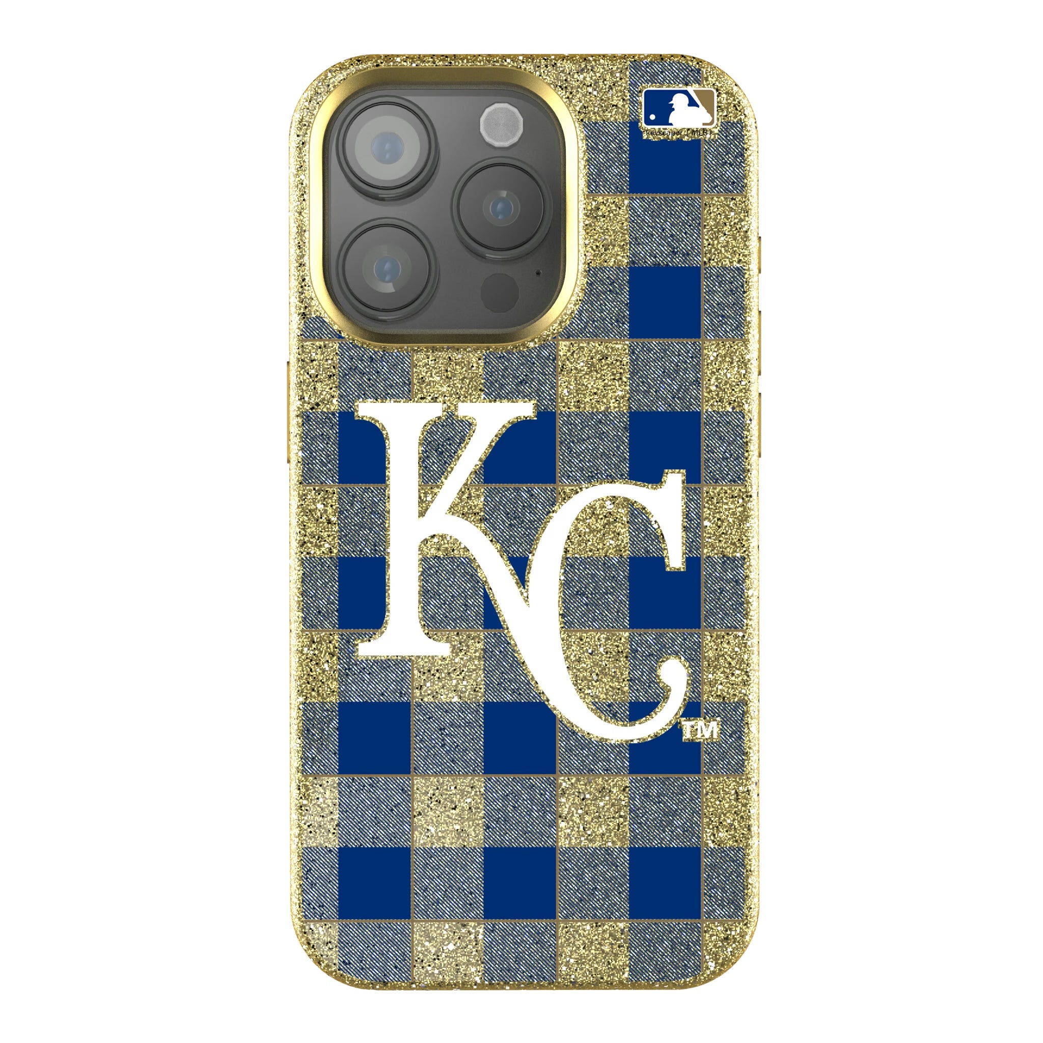 Kansas City Royals Plaid iPhone Bling Phone Case for Apple iPhone