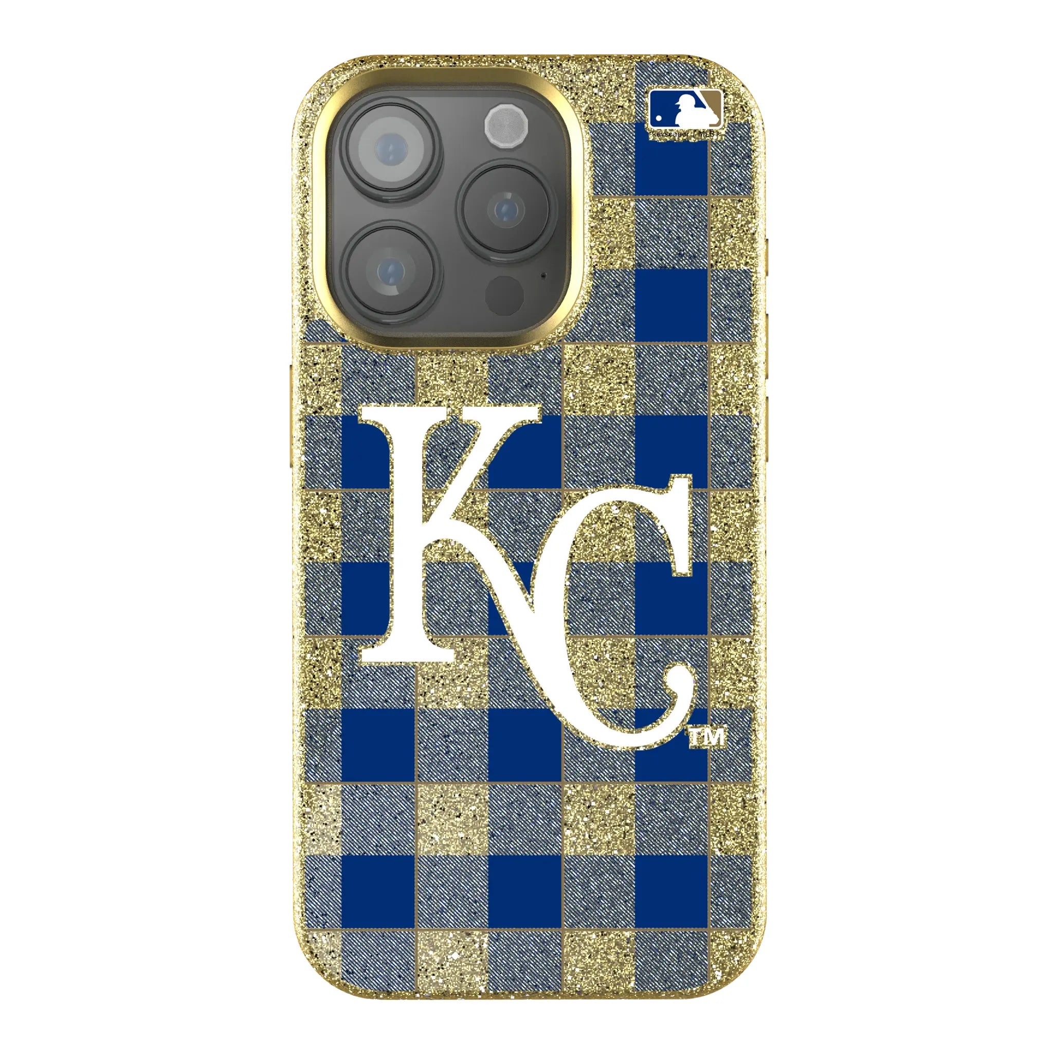 Kansas City Royals Plaid iPhone Bling Phone Case for Apple iPhone