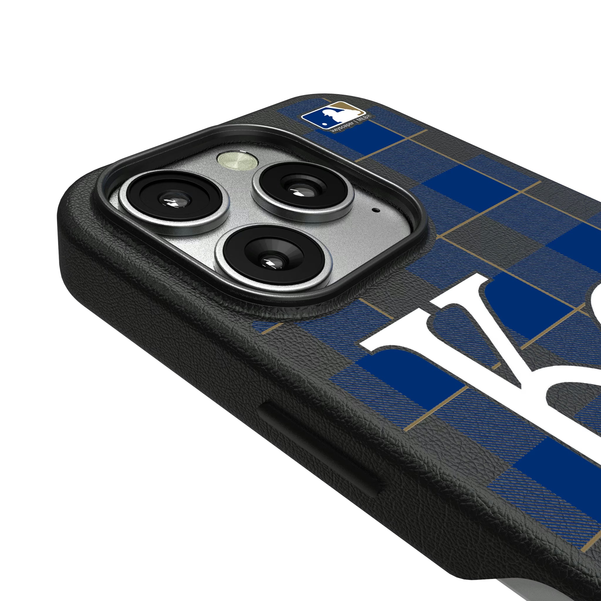 Kansas City Royals Plaid iPhone MagSafe Compatible Phone Case for Apple iPhone - Detail