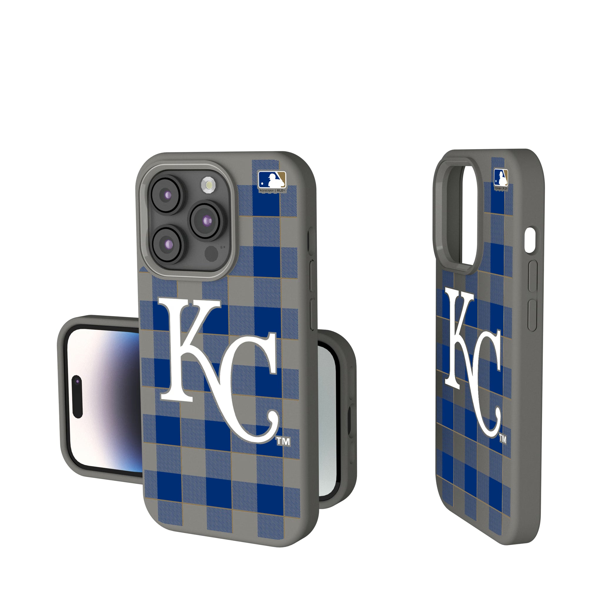 Kansas City Royals Plaid iPhone Soft Touch Phone Case for Apple iPhone