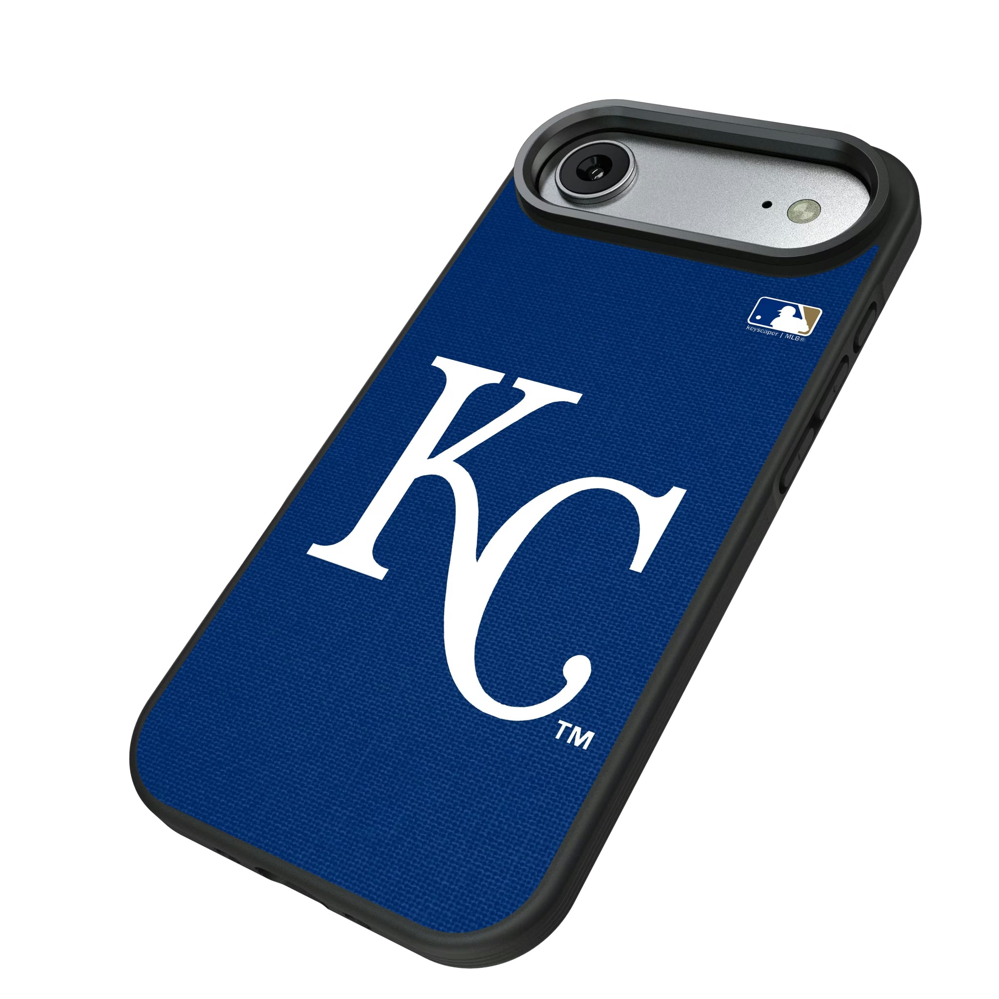 Kansas City Royals Solid iPhone Bump Phone Case for Apple iPhone - Isometric View#Device_iPhone Air
