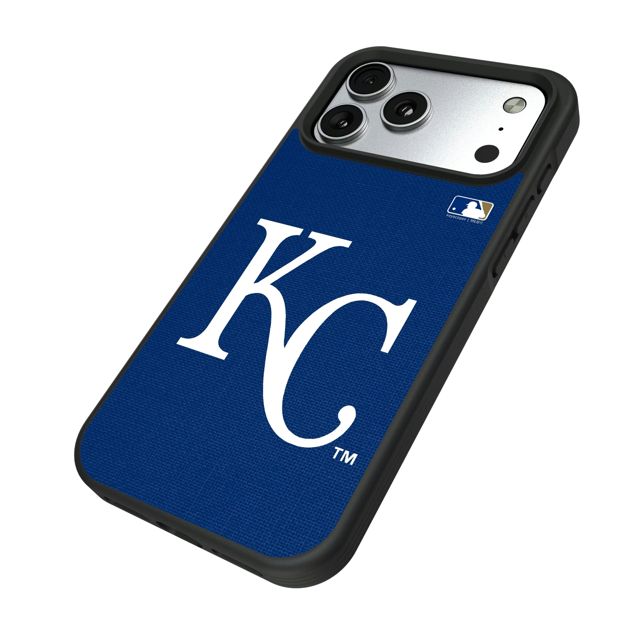 Kansas City Royals Solid iPhone Bump Phone Case for Apple iPhone - Isometric View#Device_iPhone 17 Pro Max