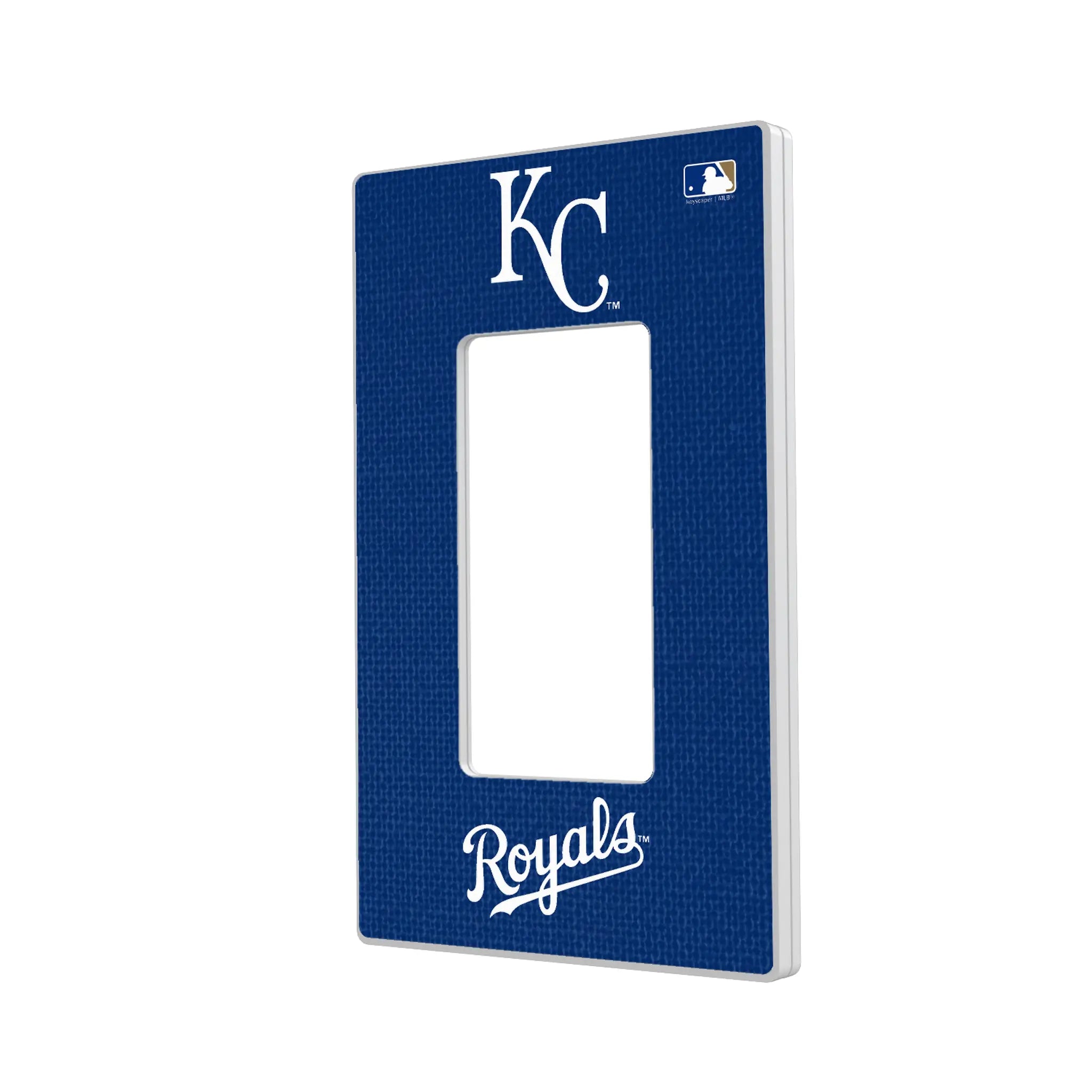 Kansas City Royals Solid Hidden-Screw Light Switch Plate#Style_Single Rocker
