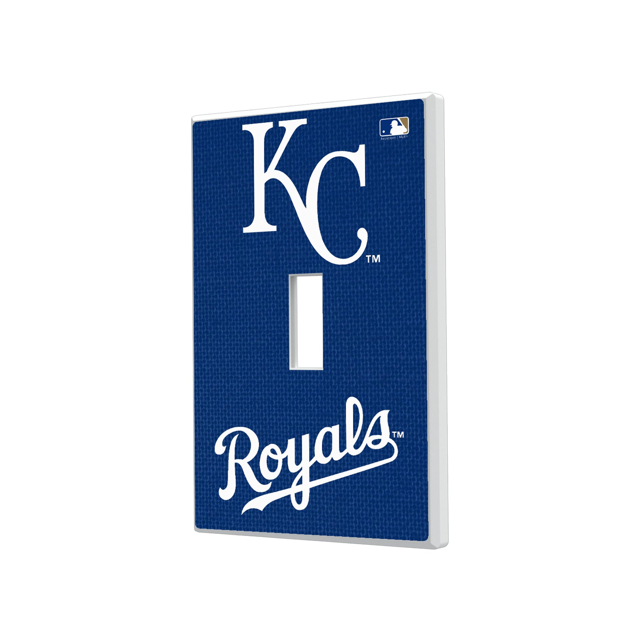 Kansas City Royals Solid Hidden-Screw Light Switch Plate#Style_Single Toggle