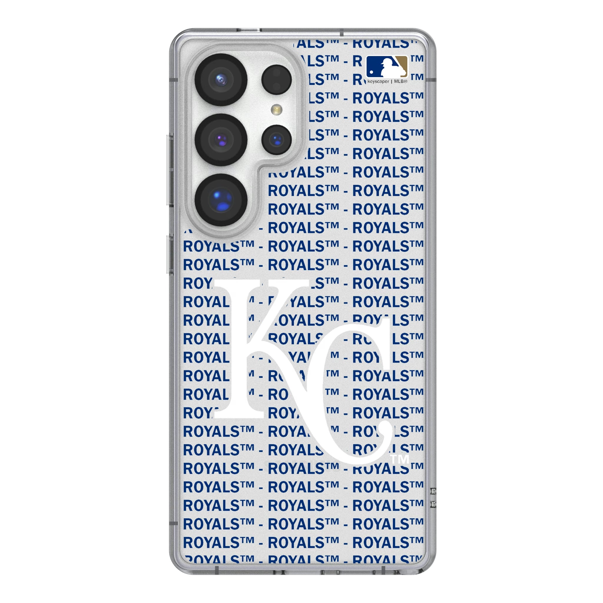 Kansas City Royals Text Backdrop Galaxy Clear Phone Case for Samsung Galaxy
