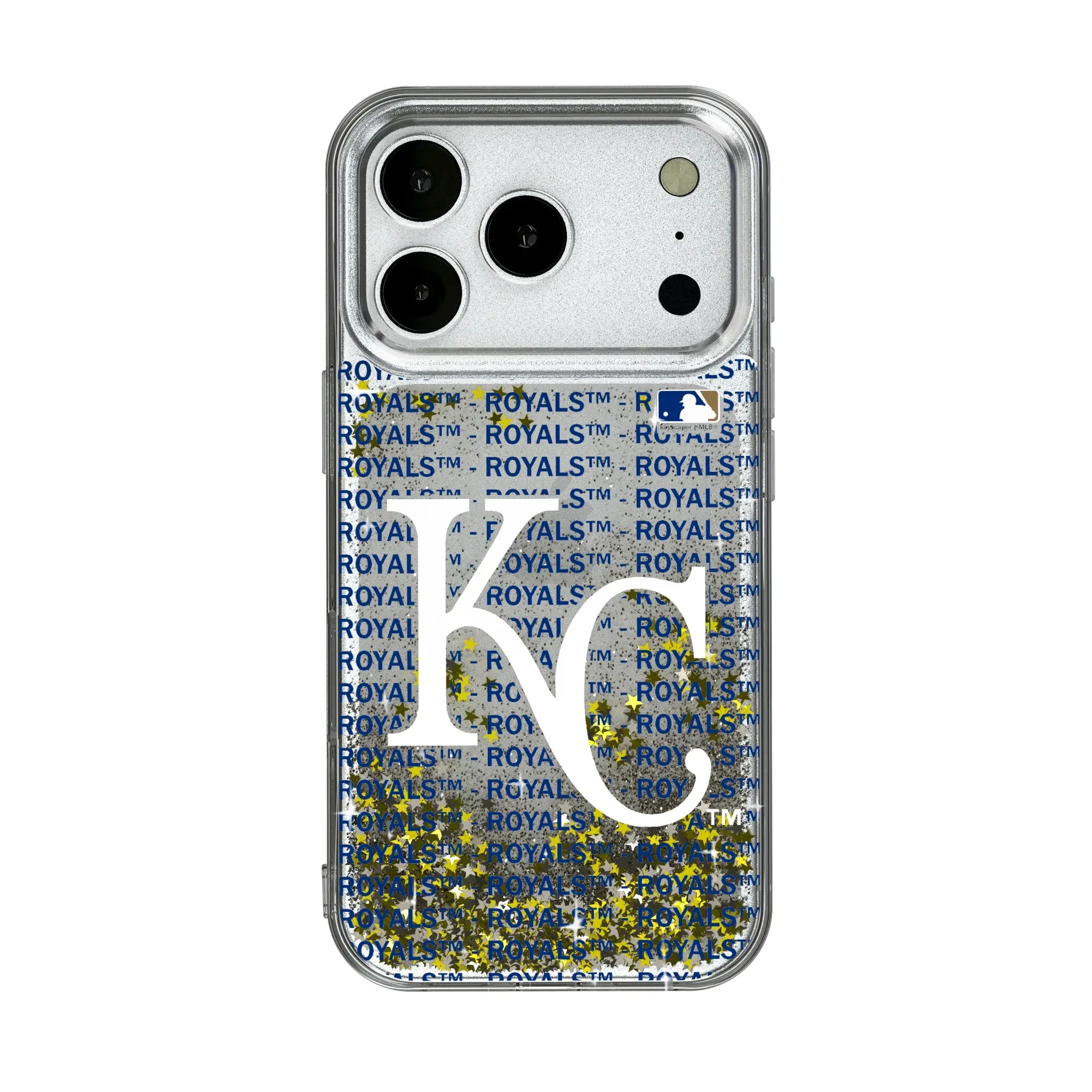 Kansas City Royals Text Backdrop iPhone Glitter Phone Case for Apple iPhone
