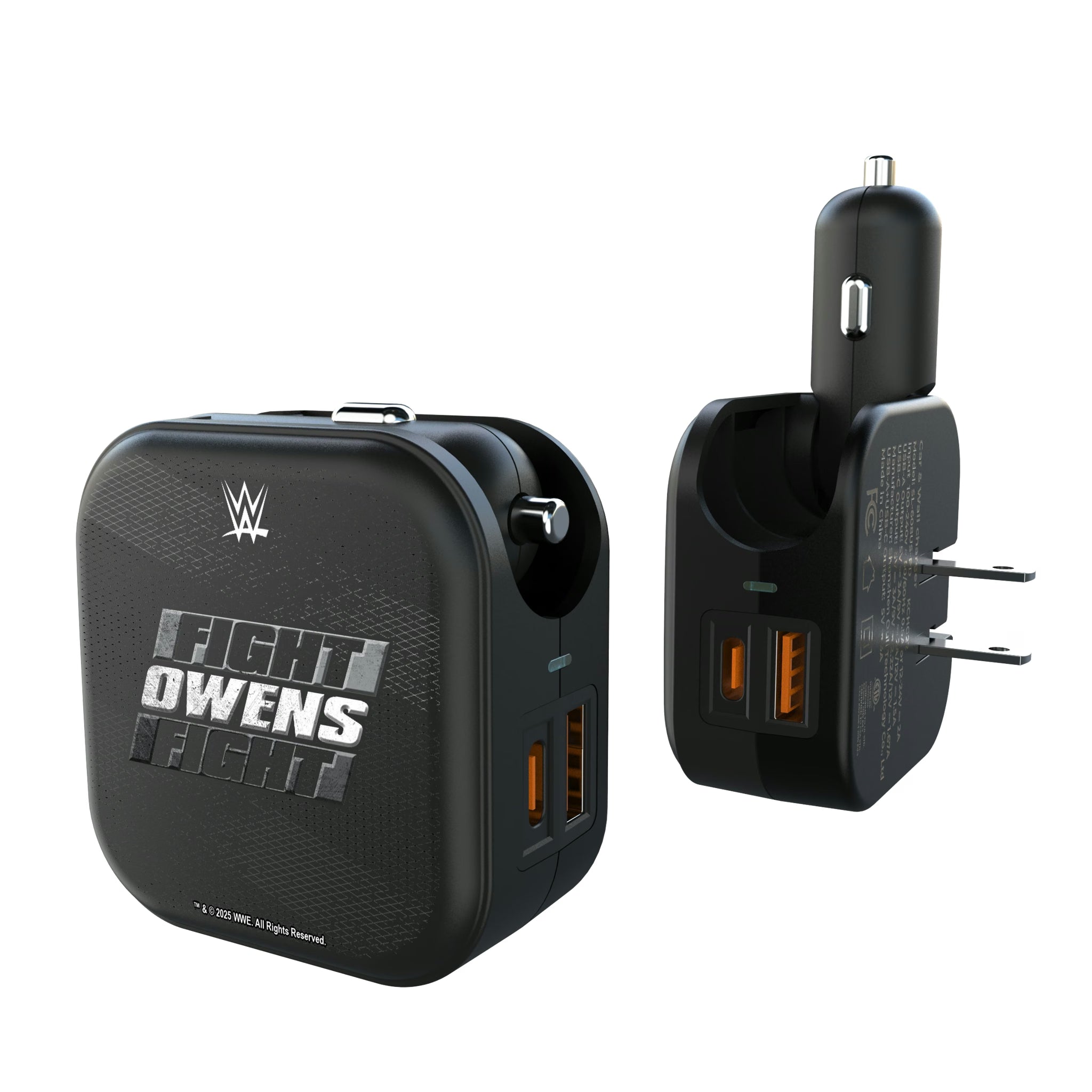 Kevin Owens Steel 2 in 1 USB A/C Charger