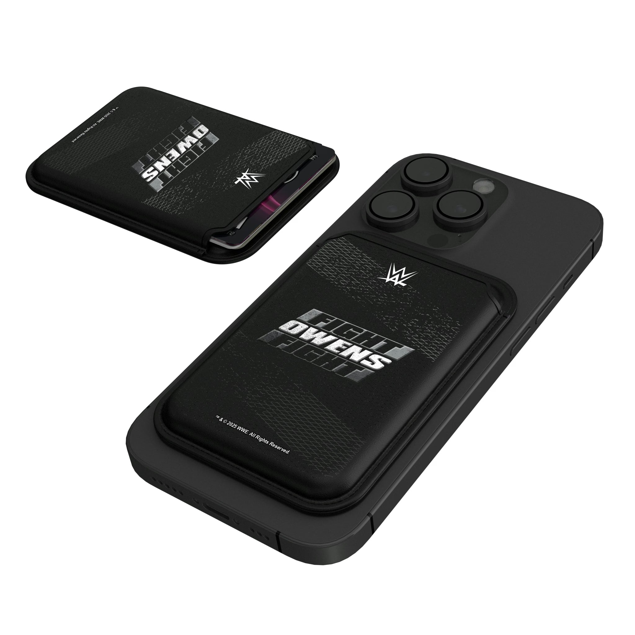 Kevin Owens Steel Black Magnetic Credit Card Wallet