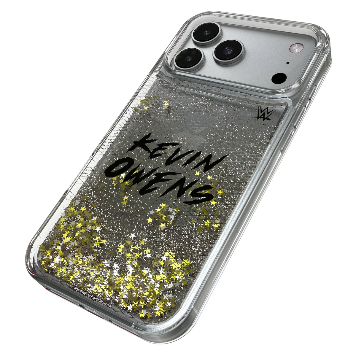 Kevin Owens Steel iPhone Glitter Phone Case for Apple iPhone - Isometric View#Device_iPhone 17 Pro Max