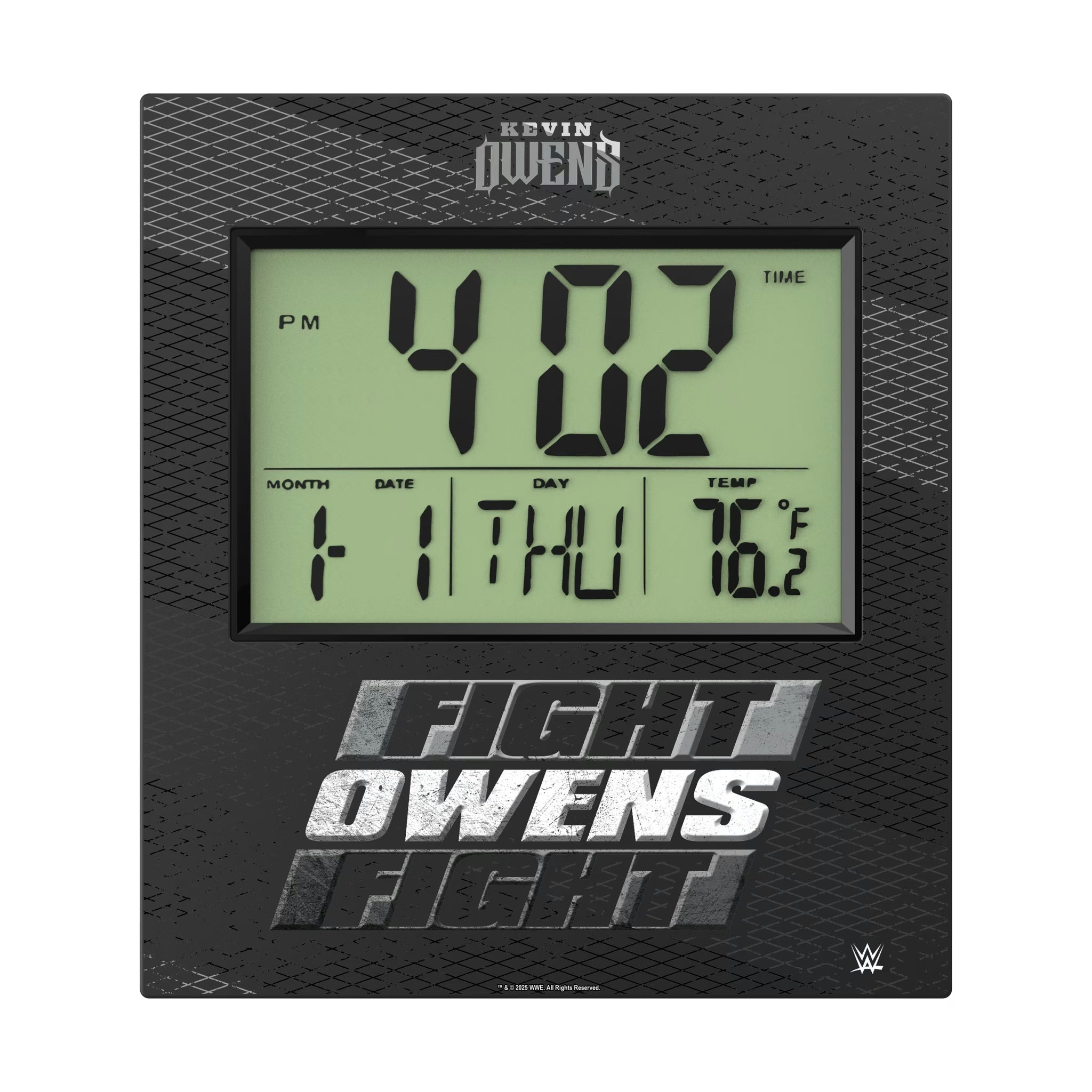 Kevin Owens Steel Wall Clock